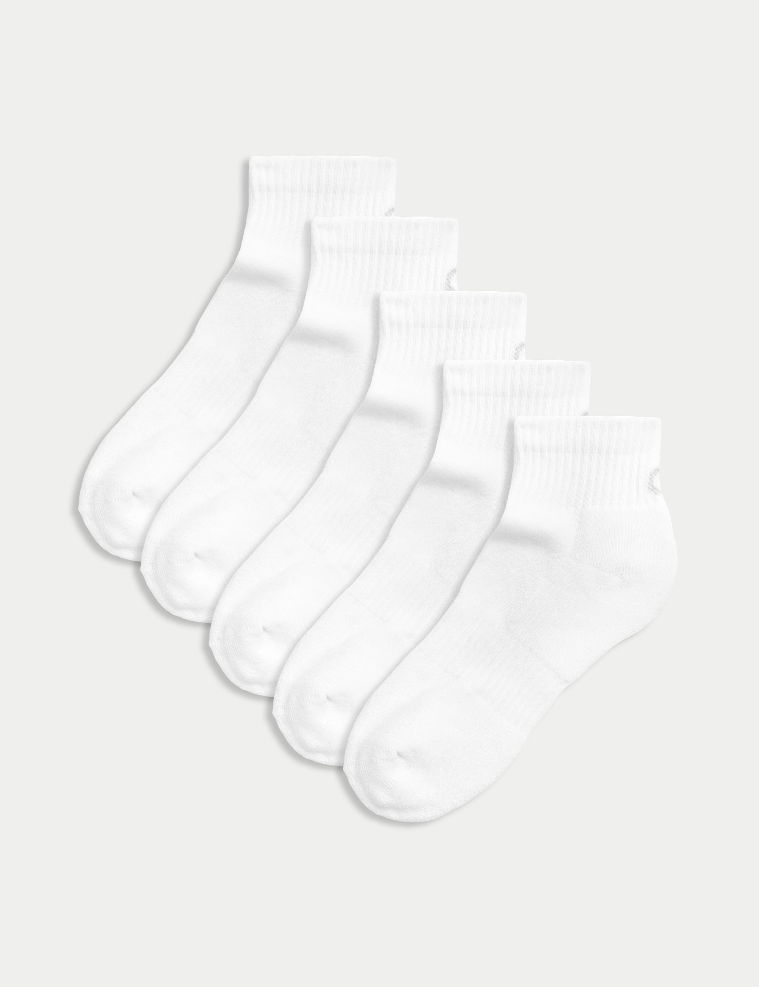 5pk Cotton Rich Cushioned Anklets
