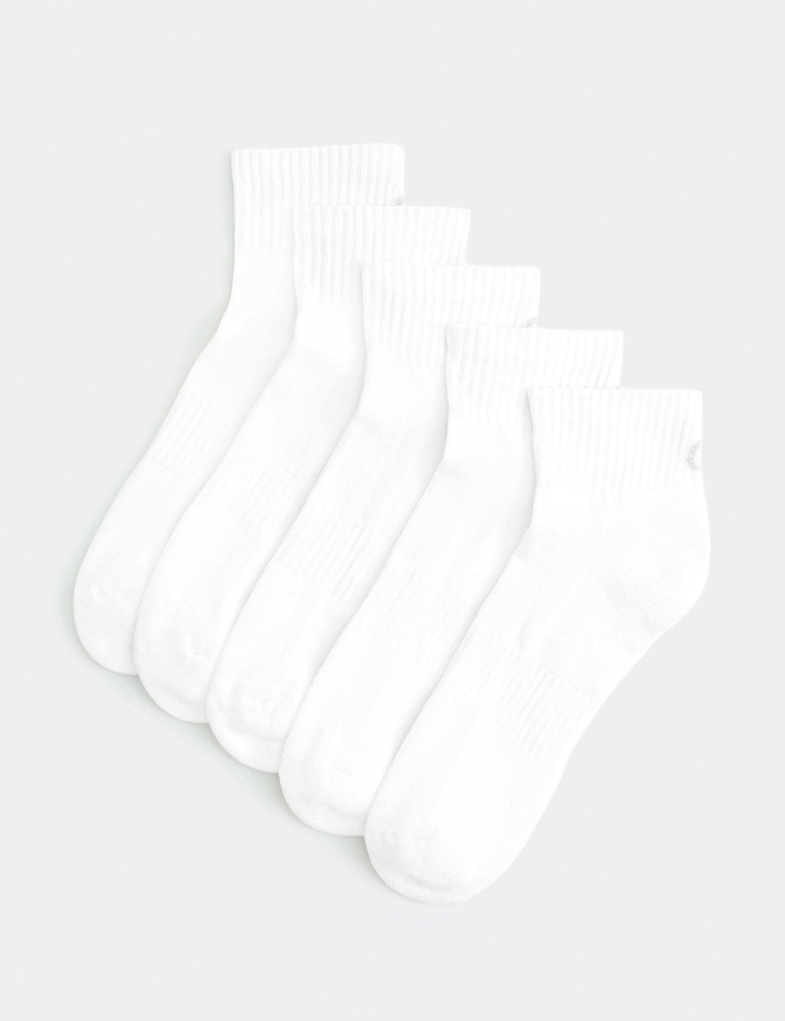 5pk Cotton Rich Cushioned Anklets