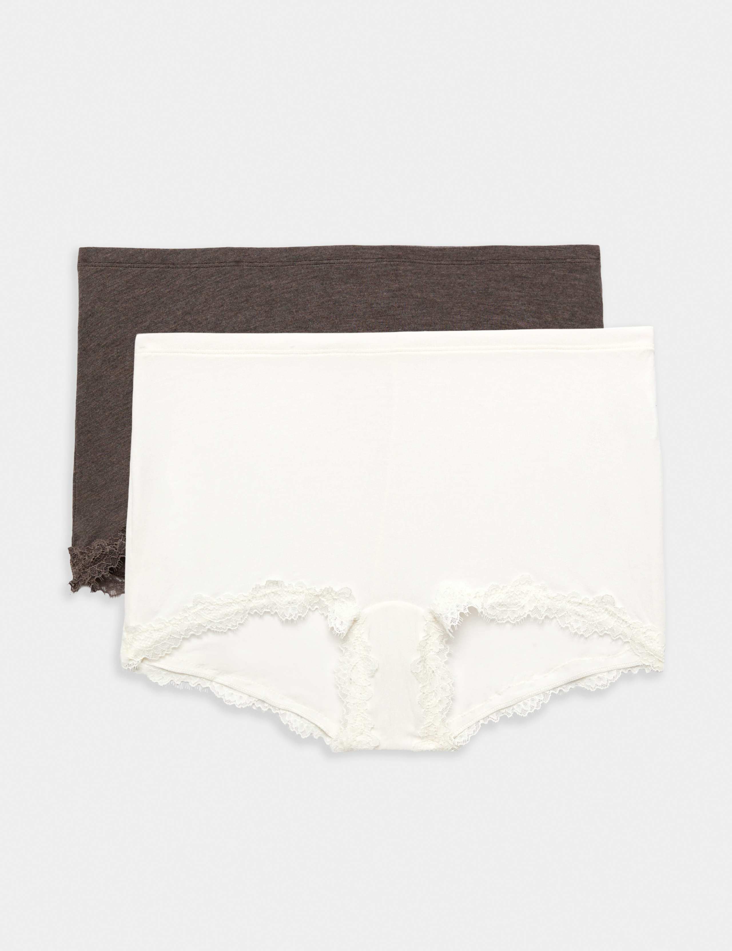 2 Pack Cashmere Blend Mid Rise Boy Shorts
