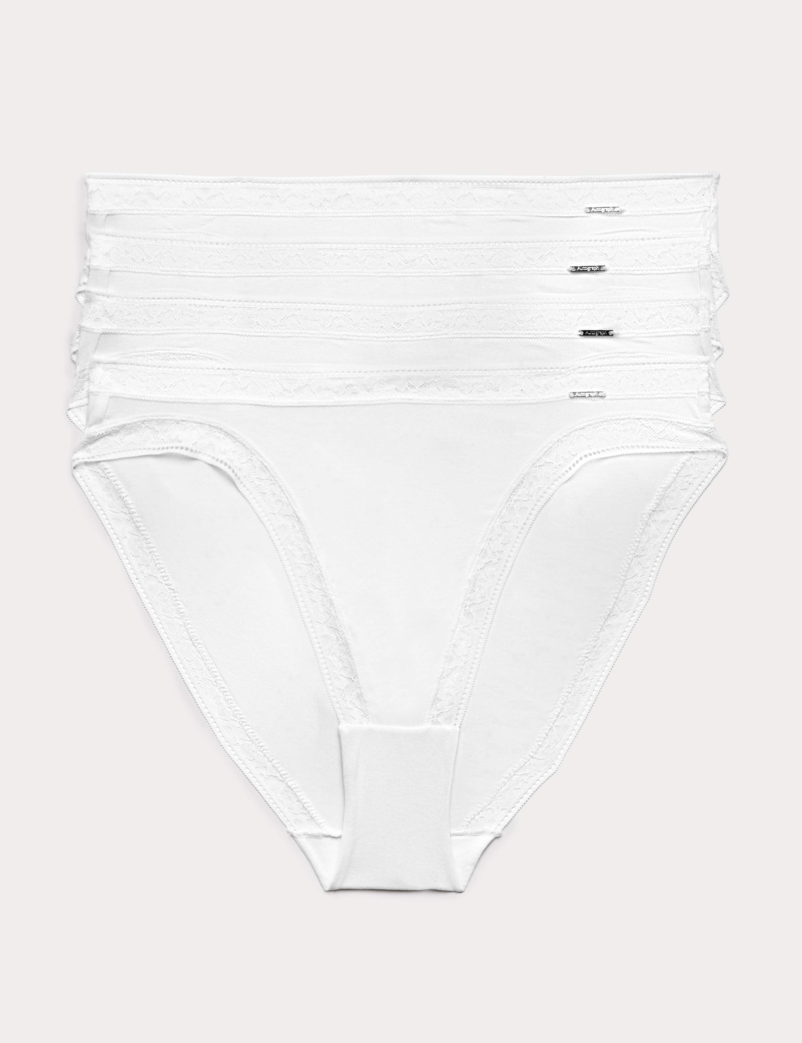 4pk Modal Rich with Silk High Leg Knickers