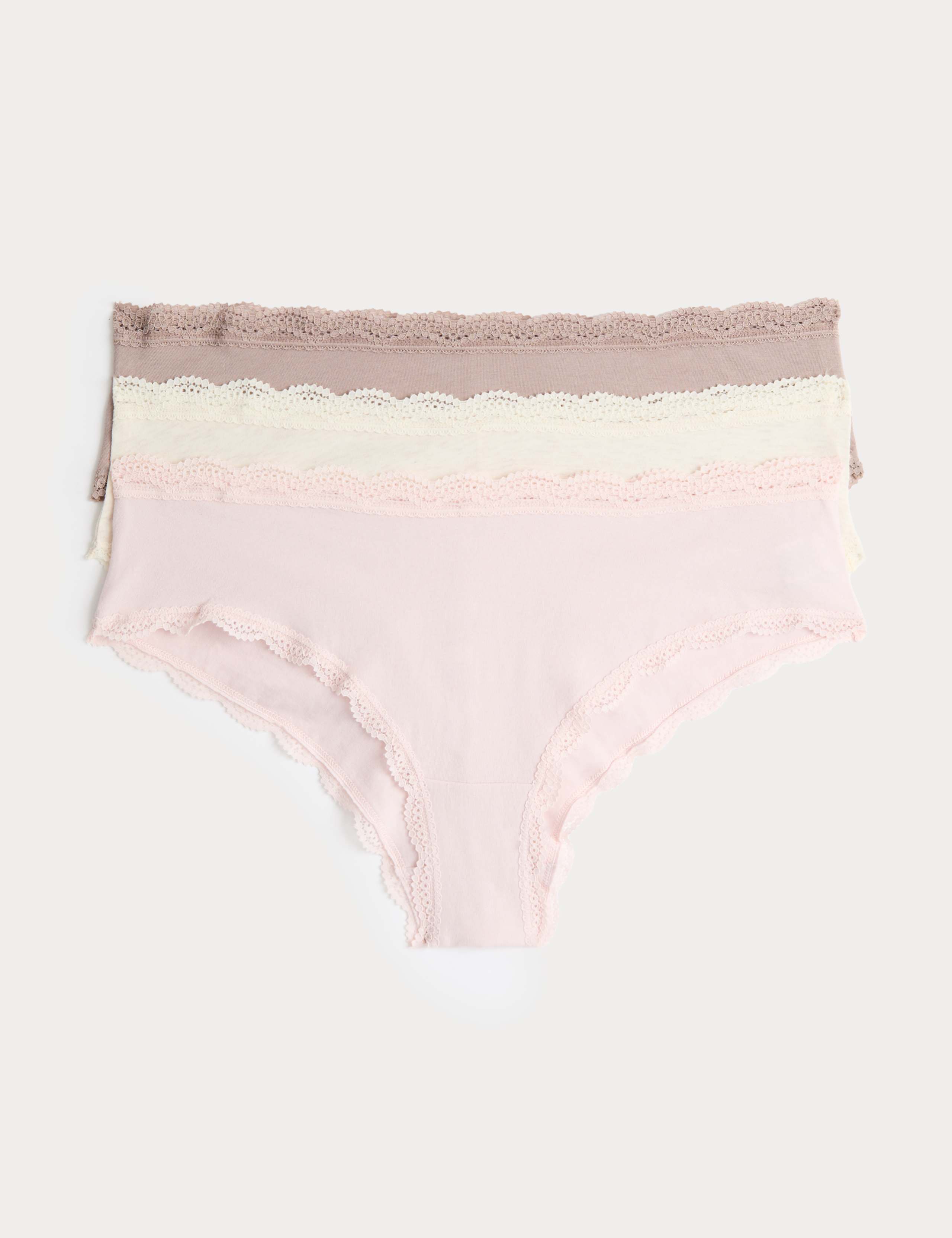3pk Cotton Rich Hipster Knickers