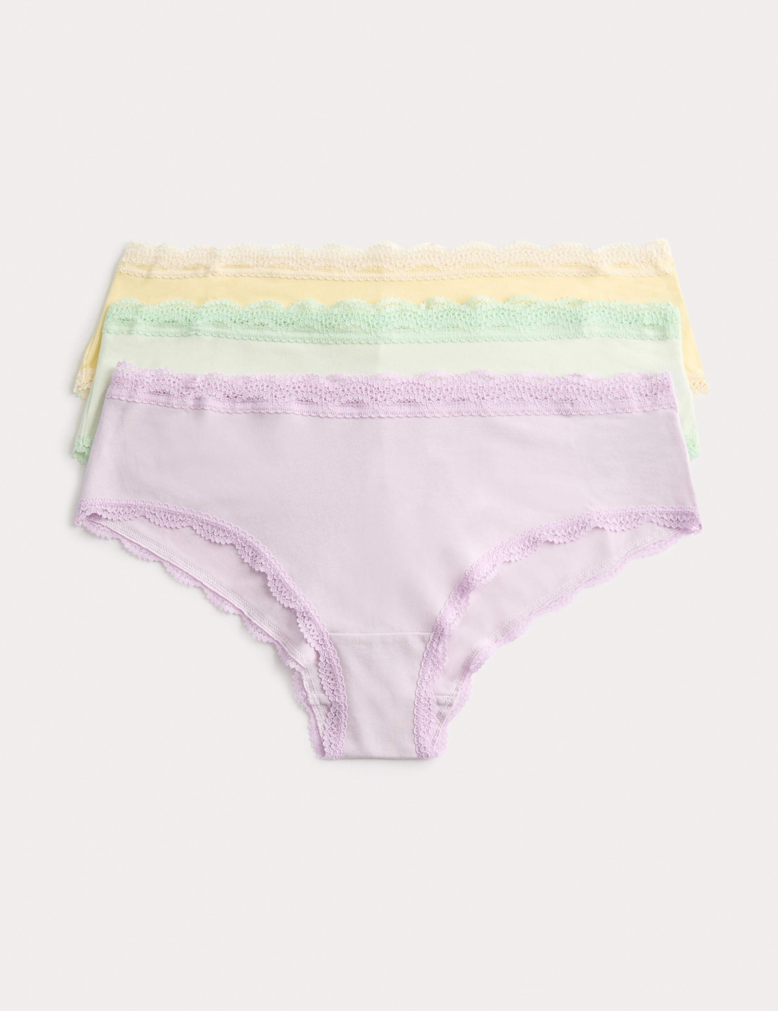 3pk Cotton Rich Hipster Knickers