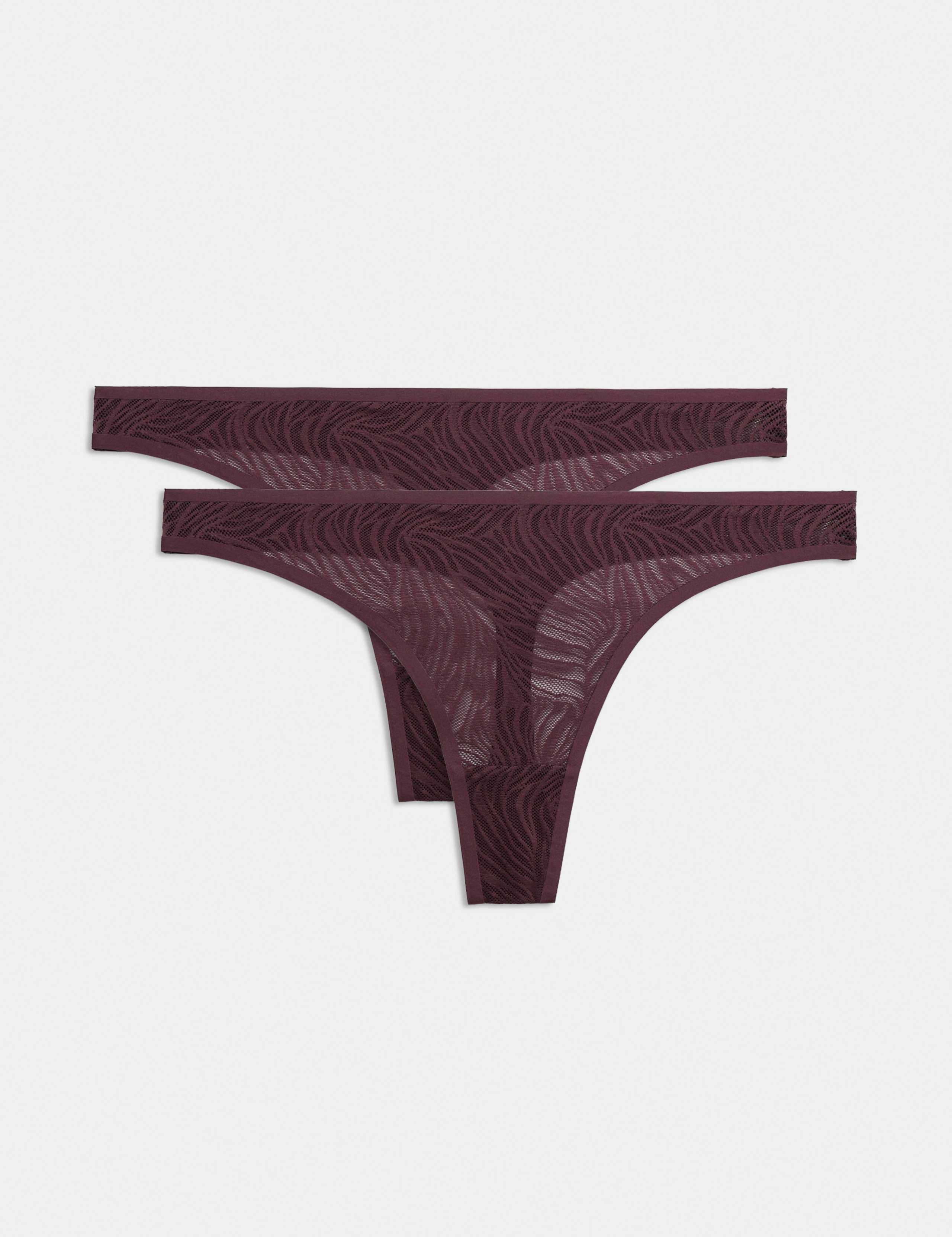 2 Pack Body Lace Thongs