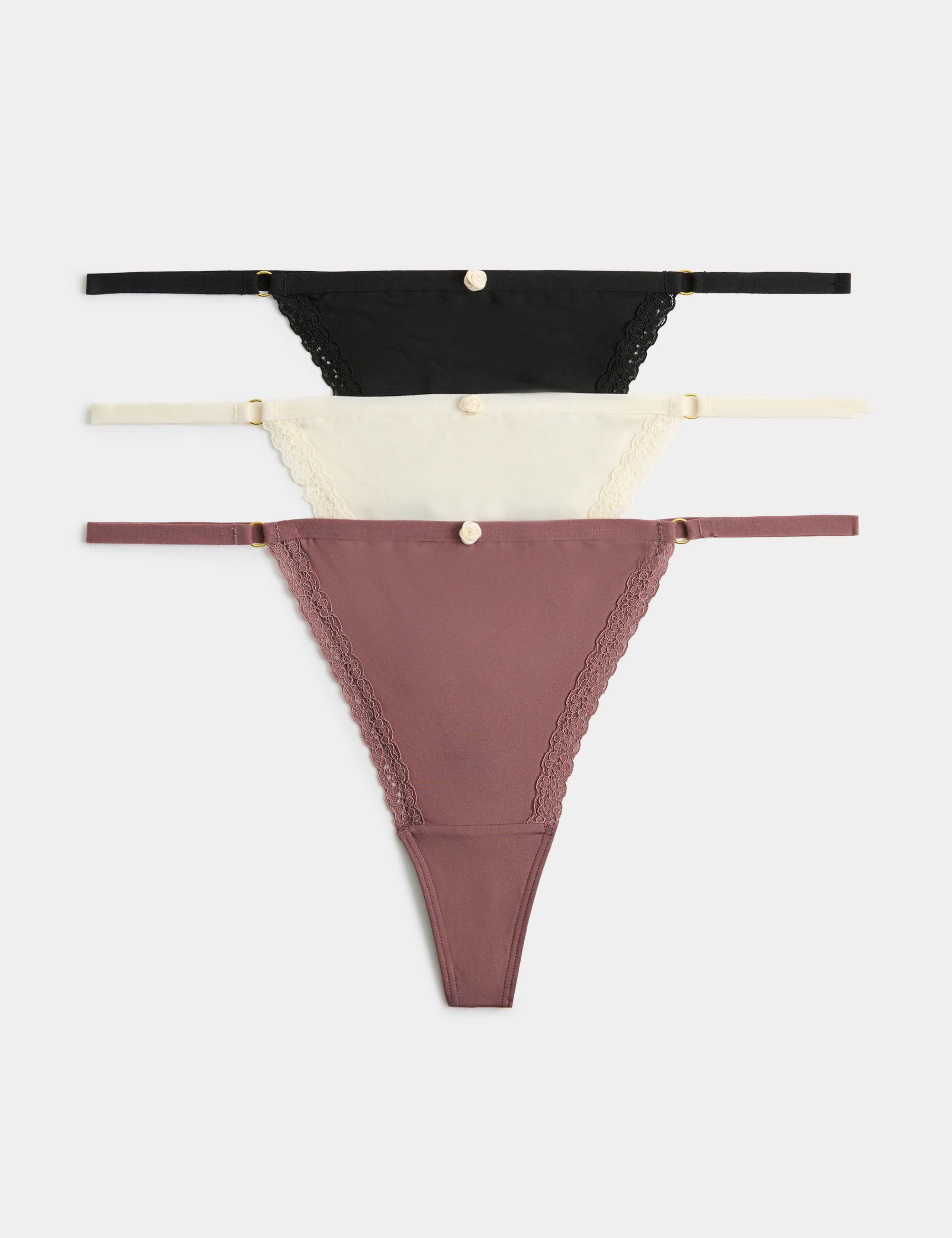 3 Pack Microfibre G String Thongs