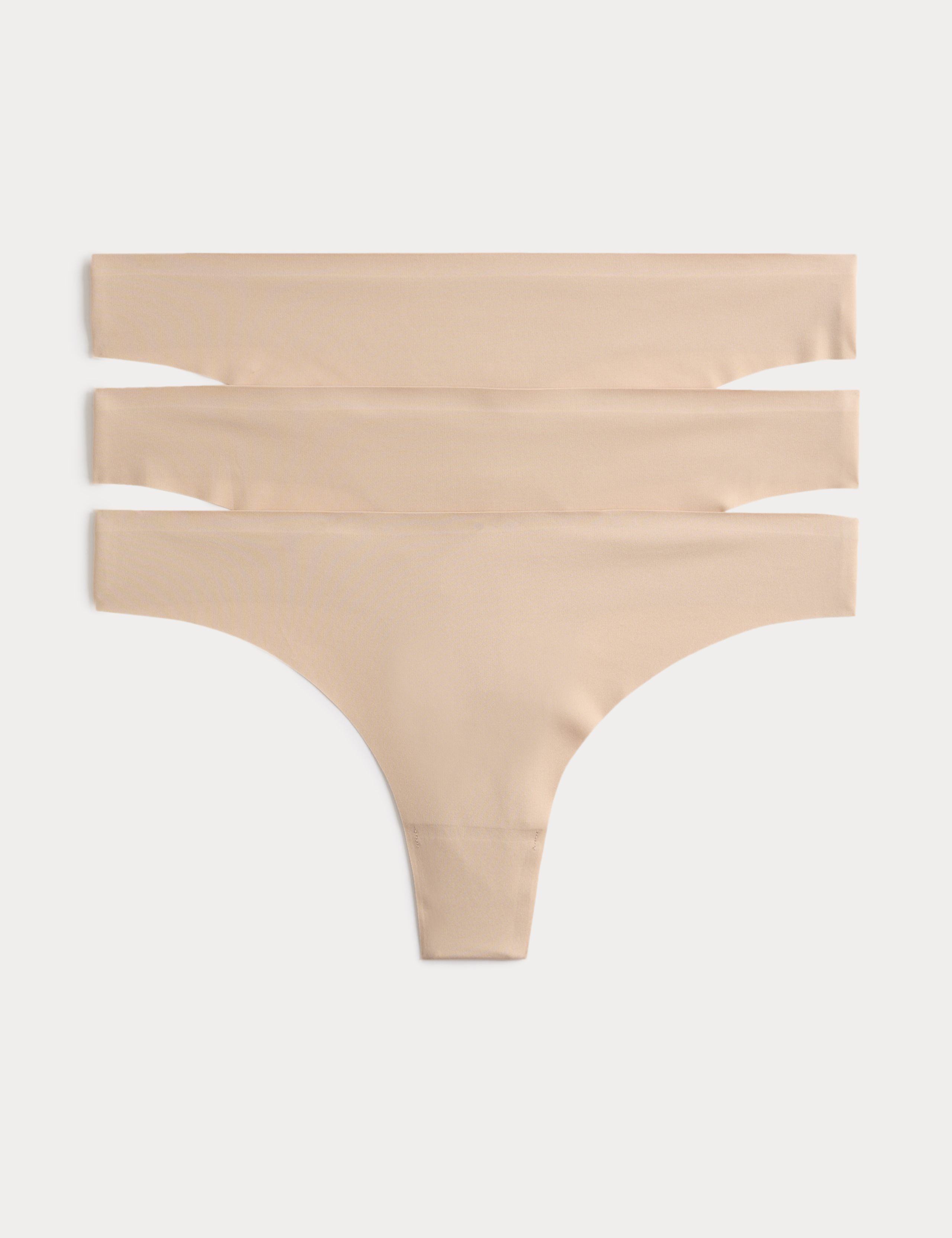 3pk Cotton No VPL Thongs
