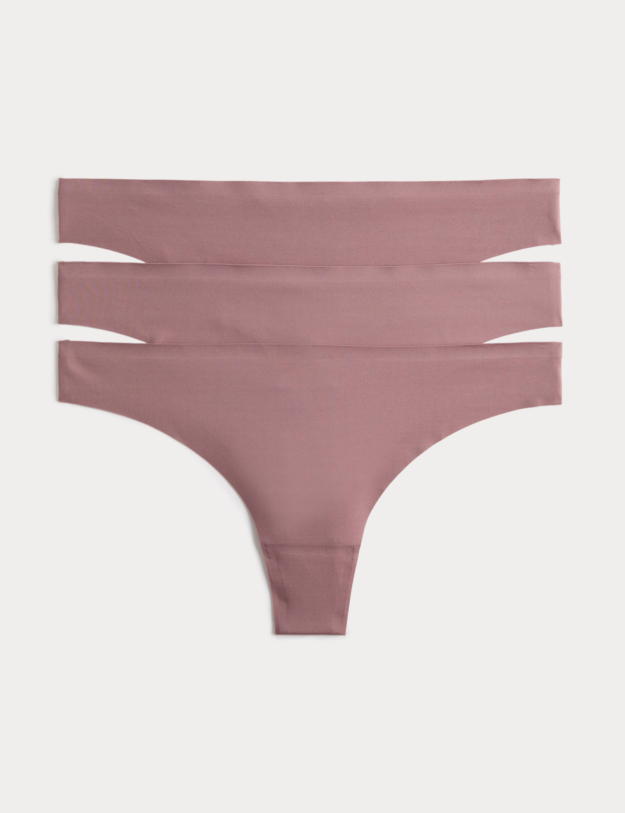 3pk Cotton No VPL Thongs