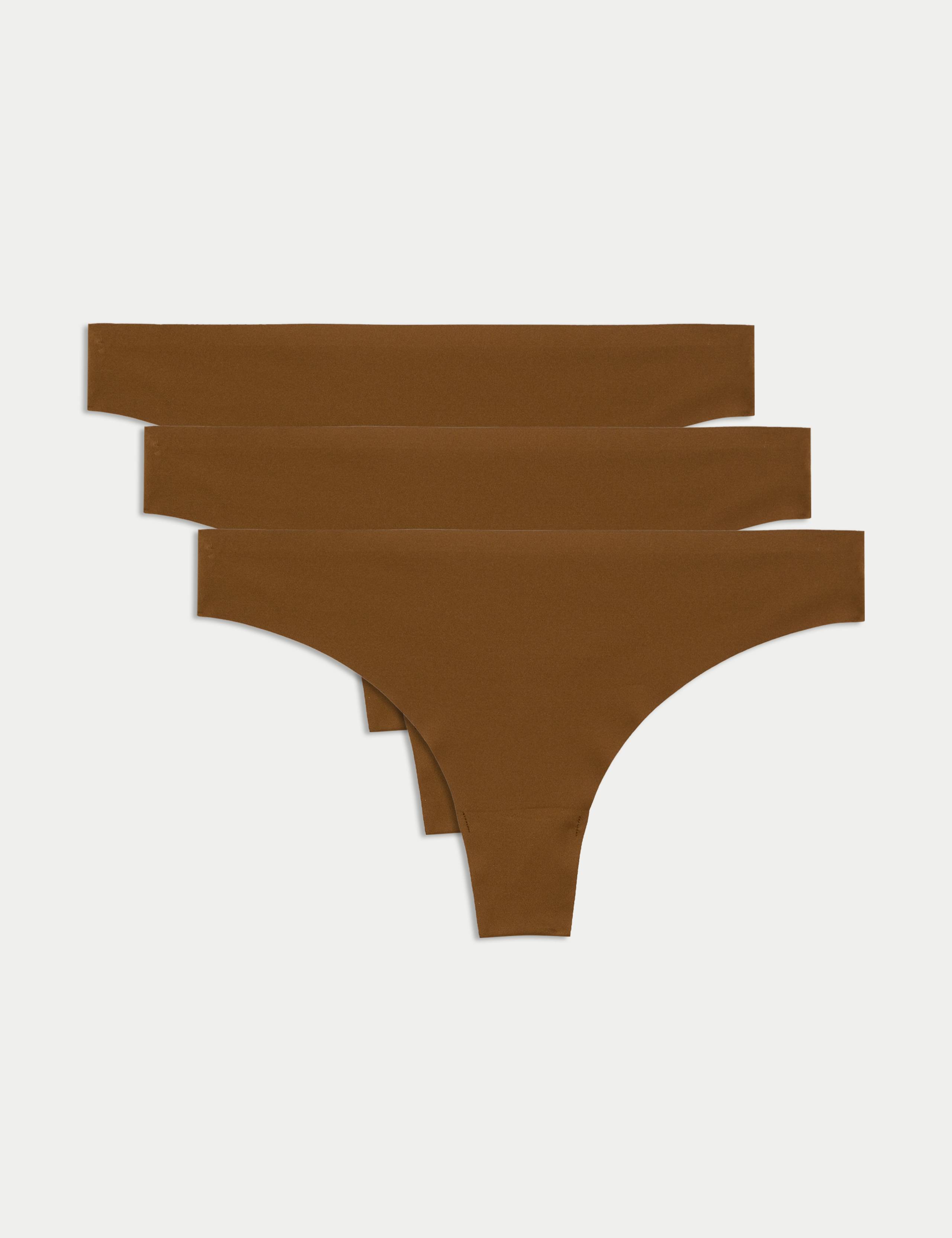 3pk No VPL Thongs