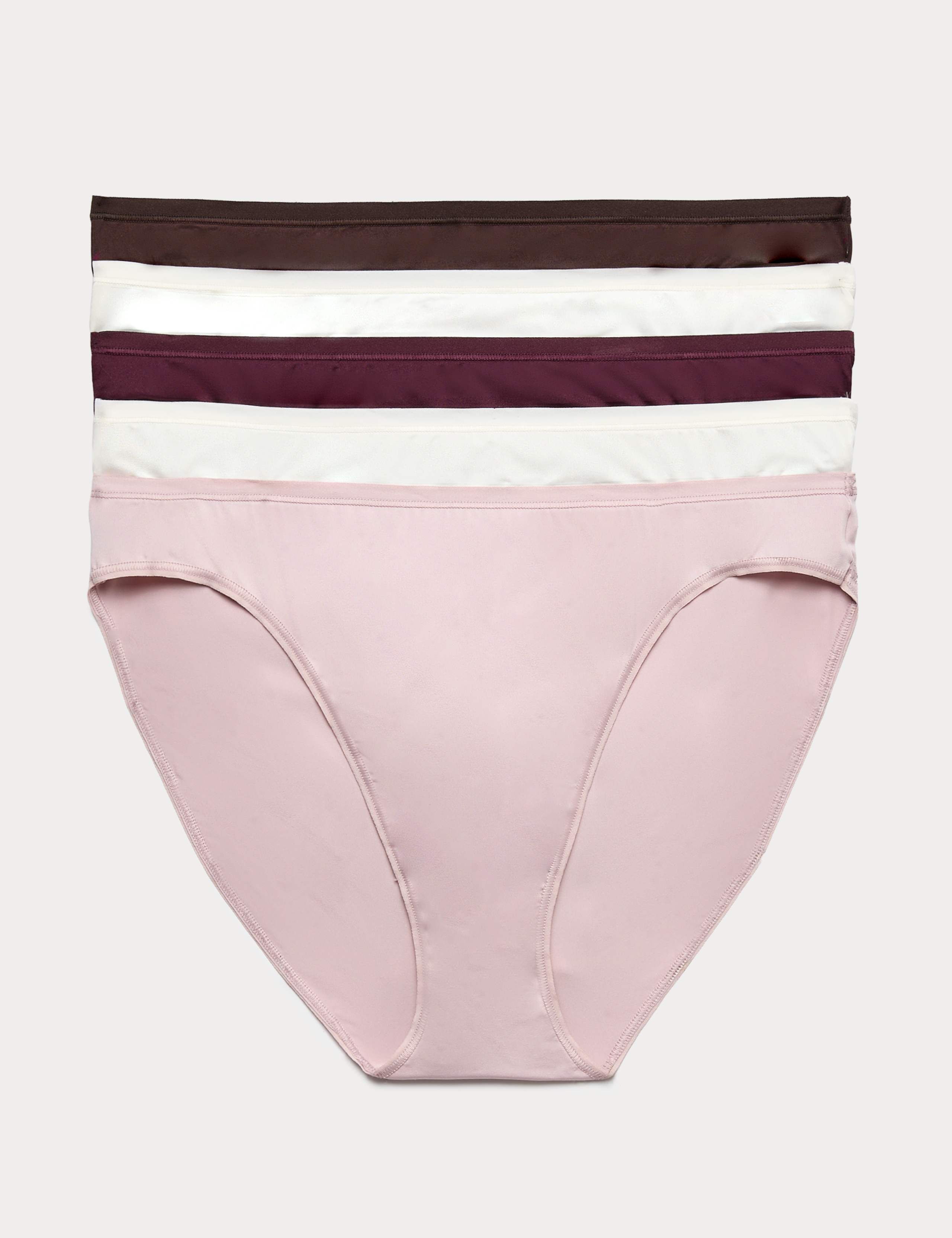 5pk Microfibre High Leg Knickers