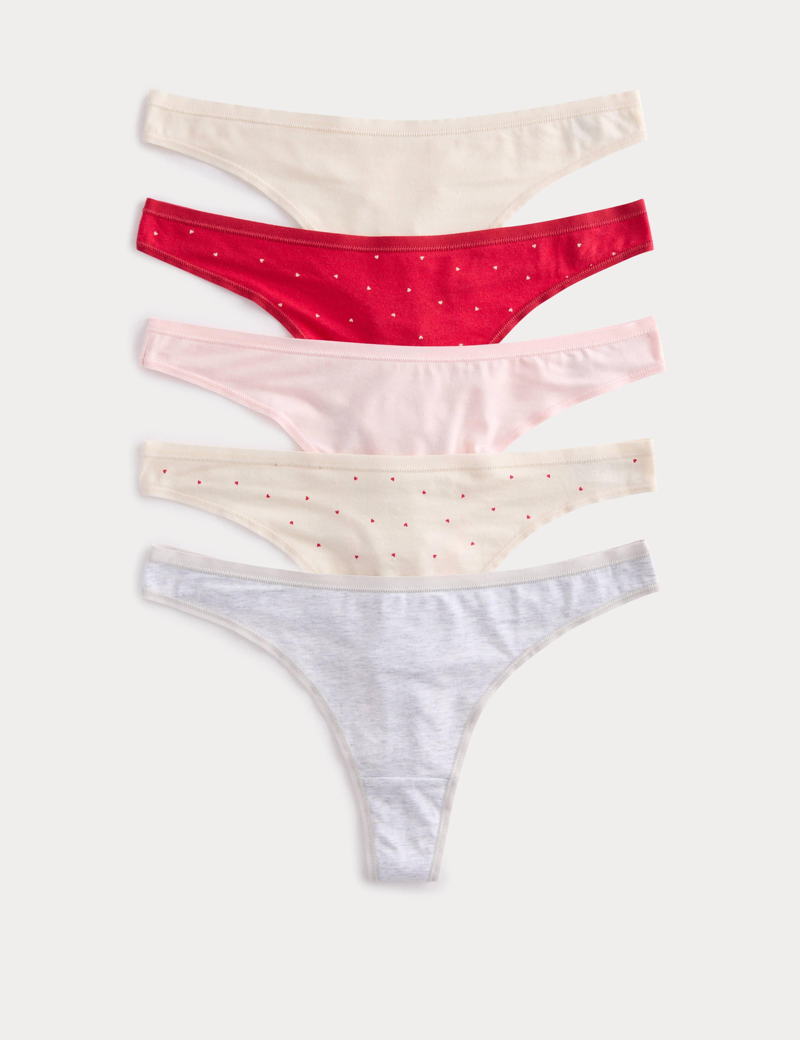 5 Pack Cotton Modal Thongs