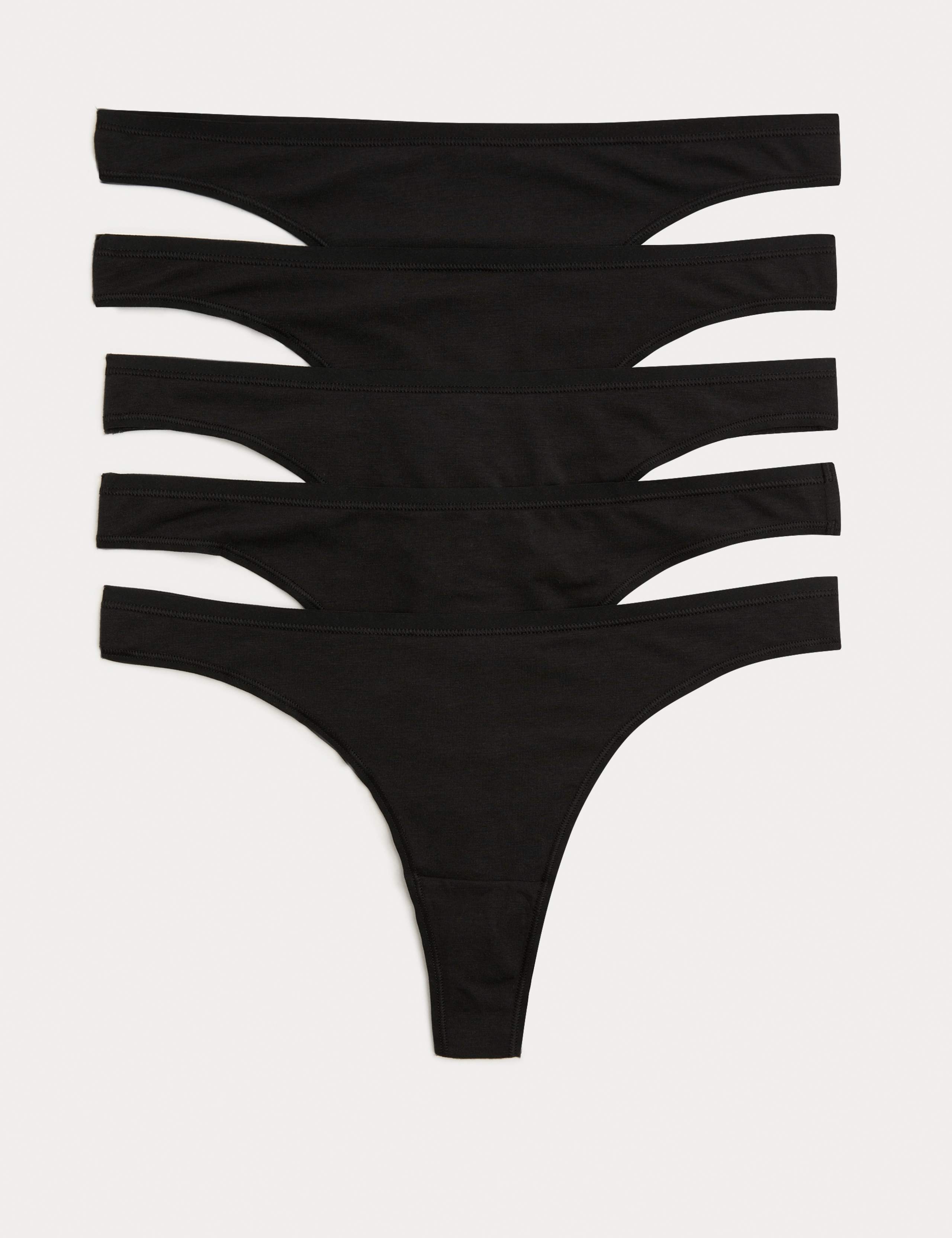 5 Pack Cotton Modal Thongs