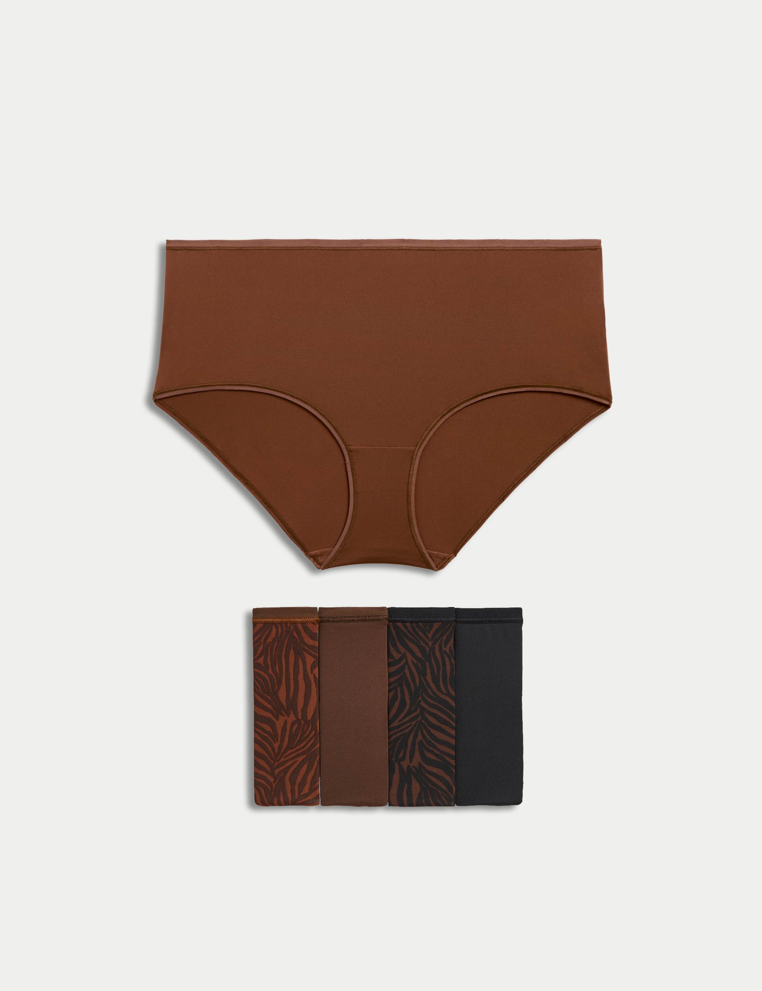 5pk Microfibre High Rise Knicker Shorts