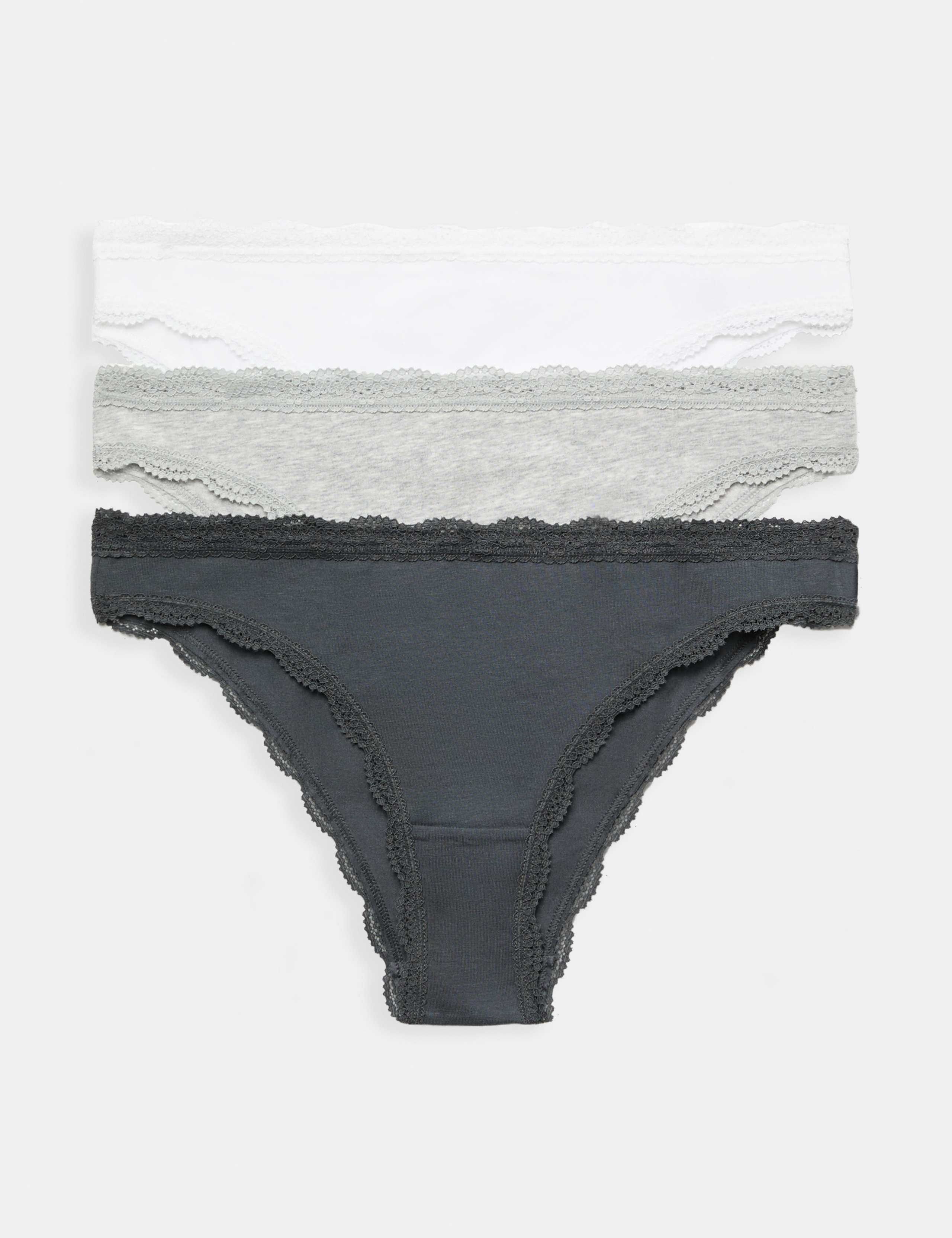 3 Pack Cotton Rich Brazilian Knickers