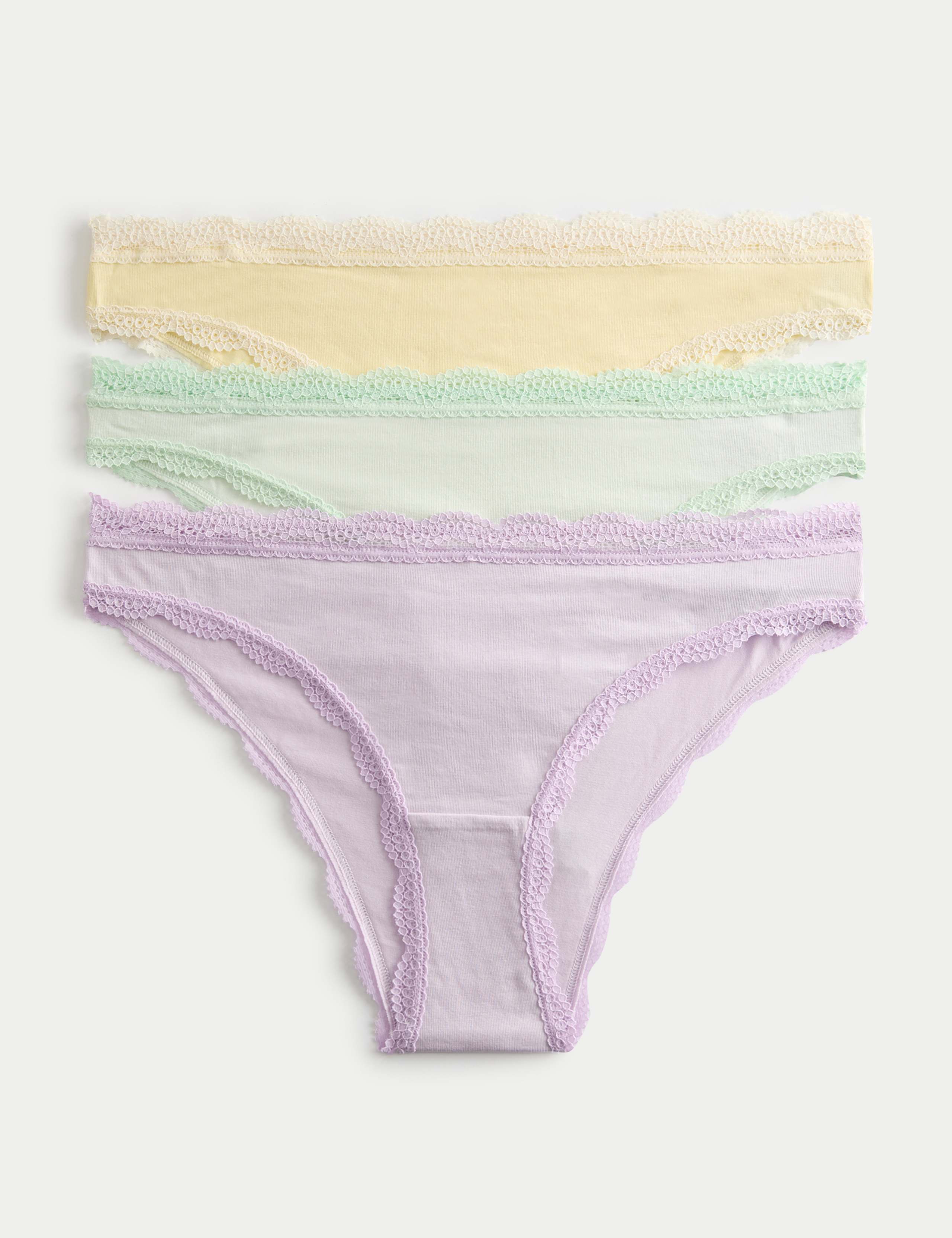 3 Pack Cotton Rich Brazilian Knickers