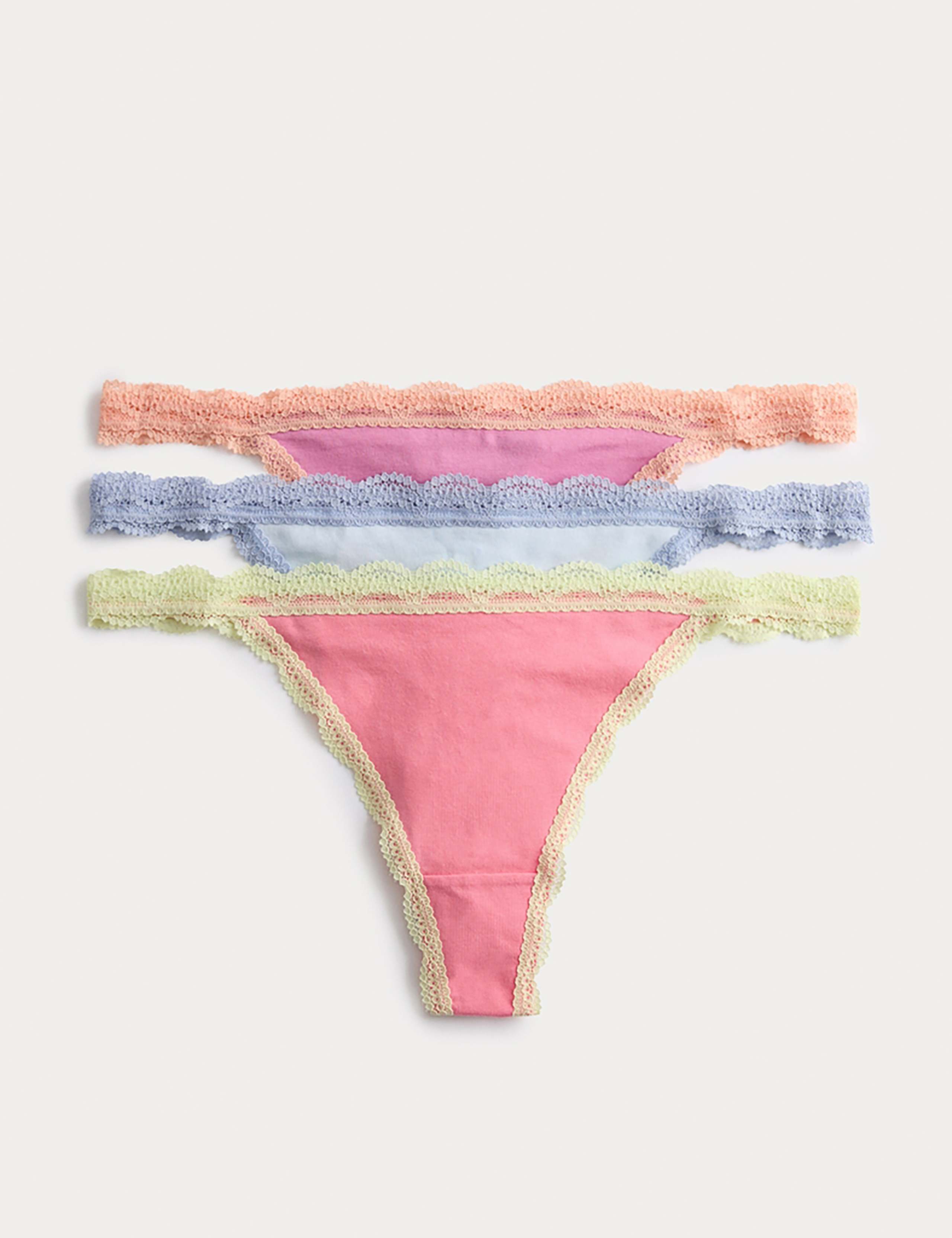 3pk Cotton Rich Tanga Thongs
