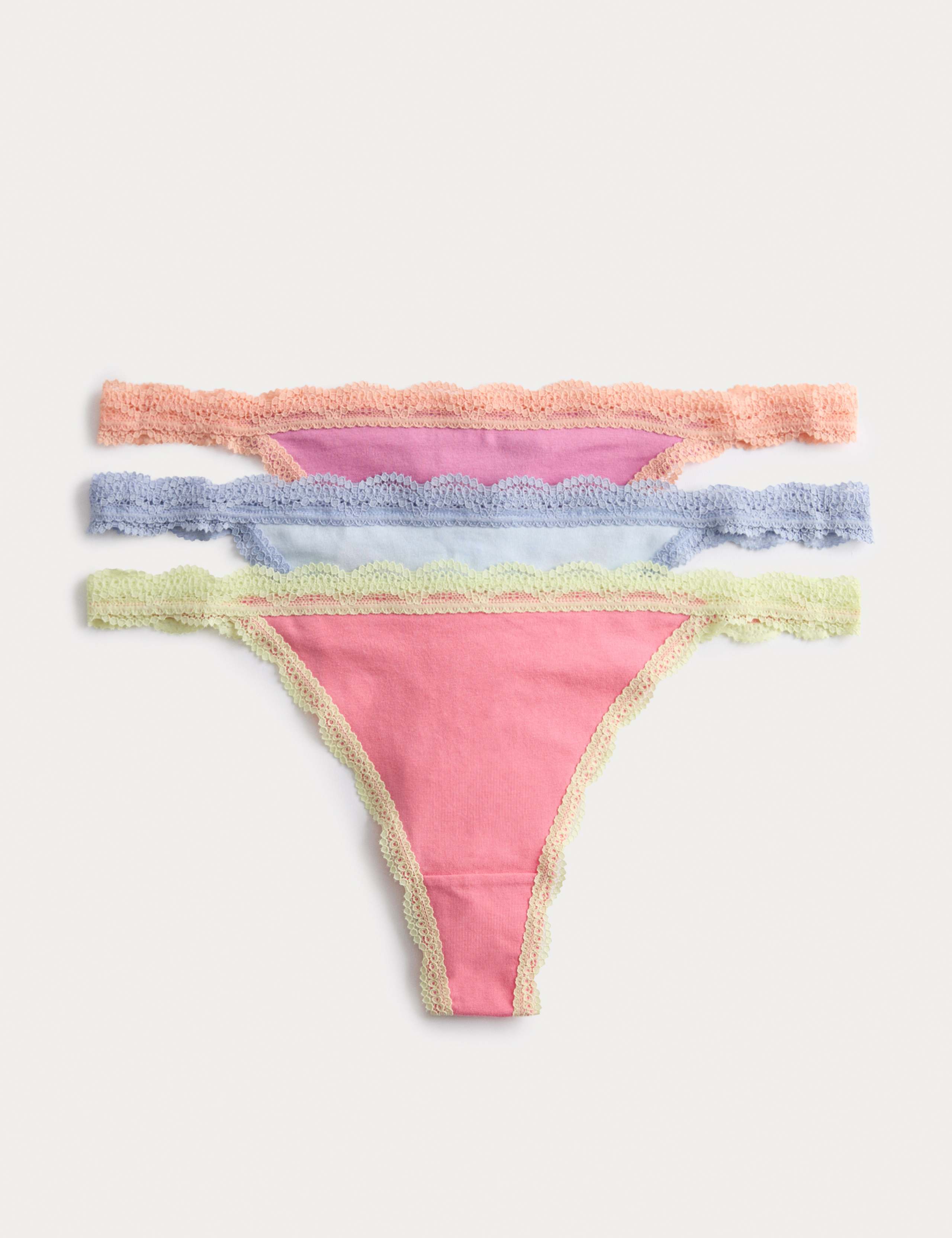 3pk Cotton Rich Tanga Thongs