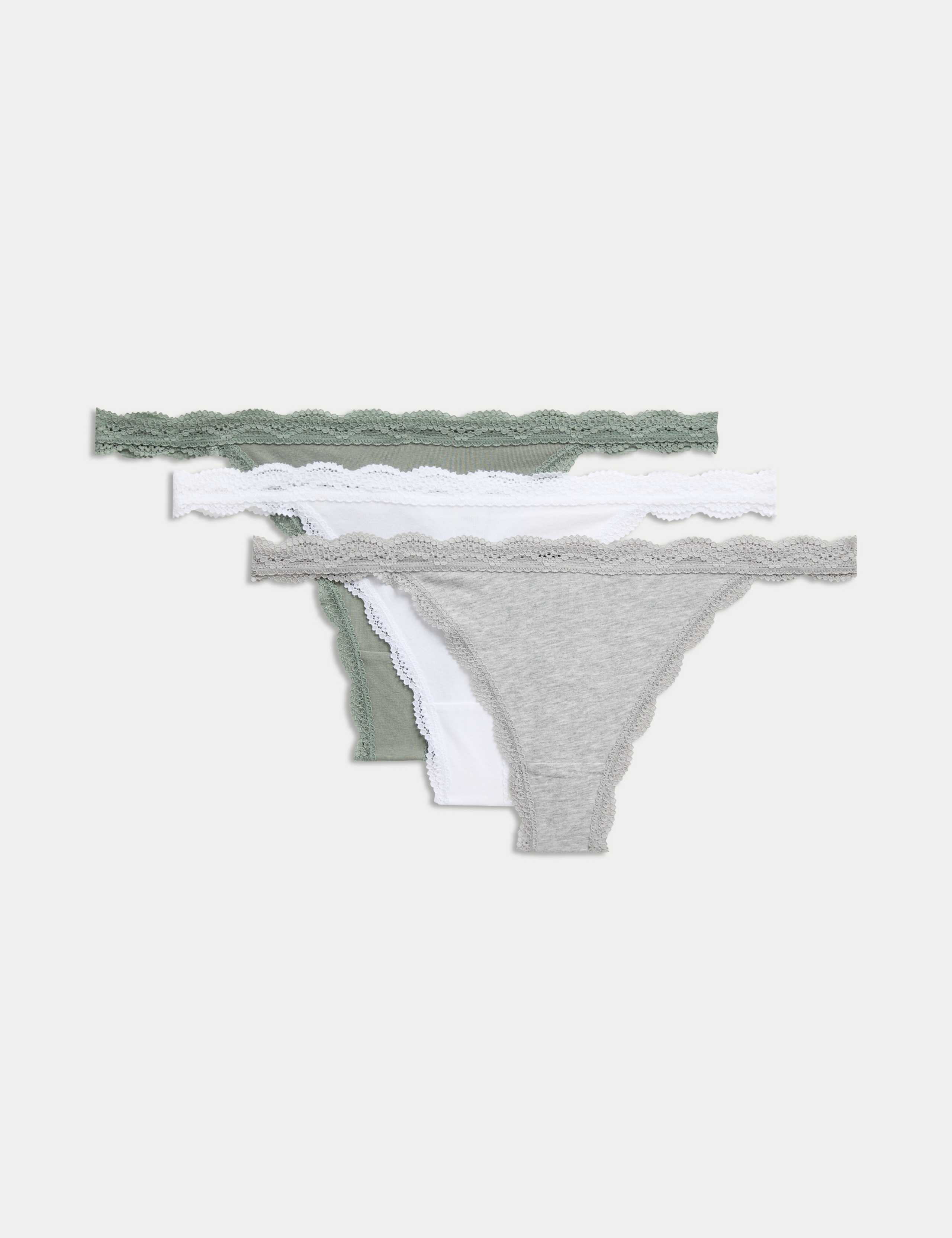 3pk Cotton Rich Tanga Thongs