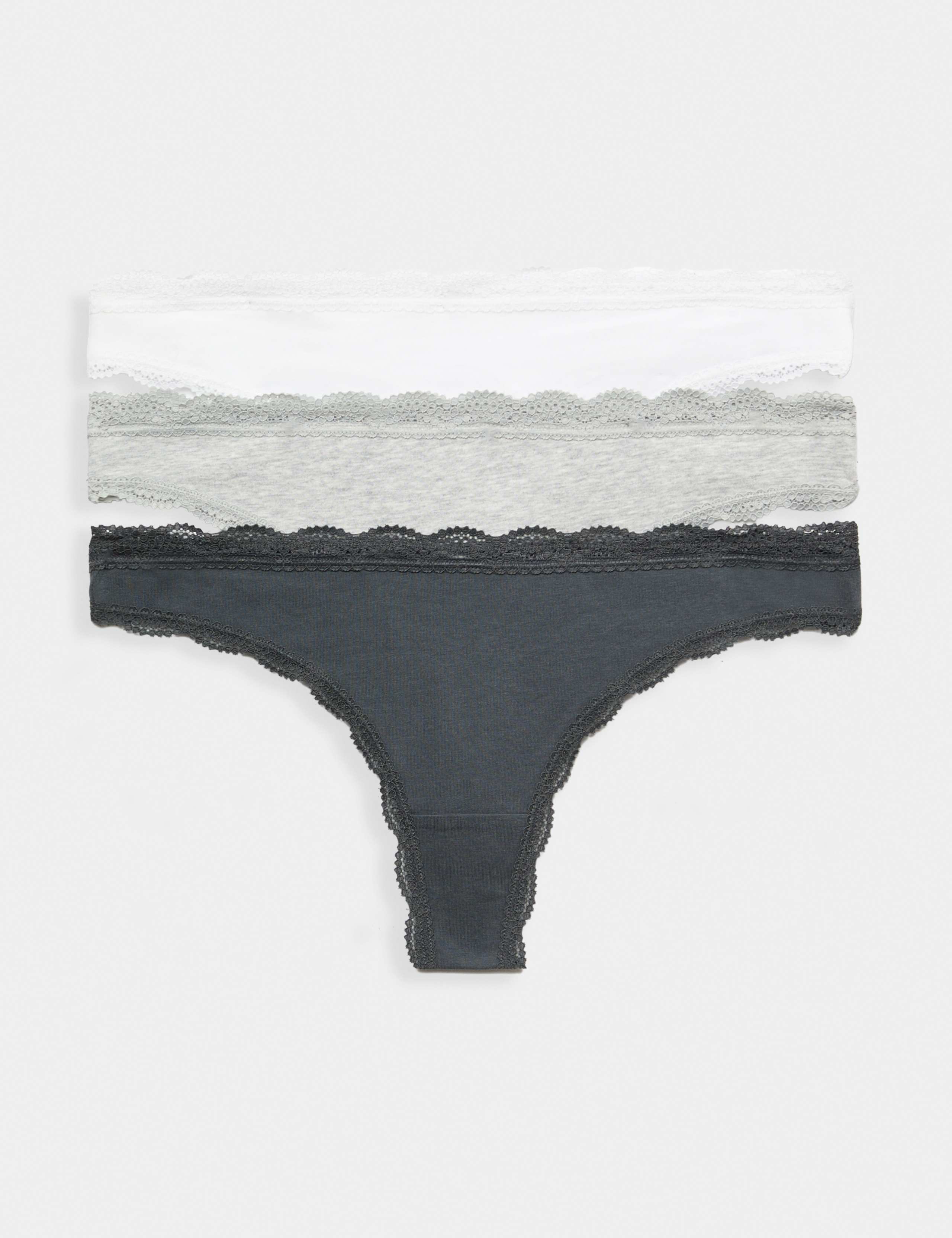 3pk Cotton Rich Thongs