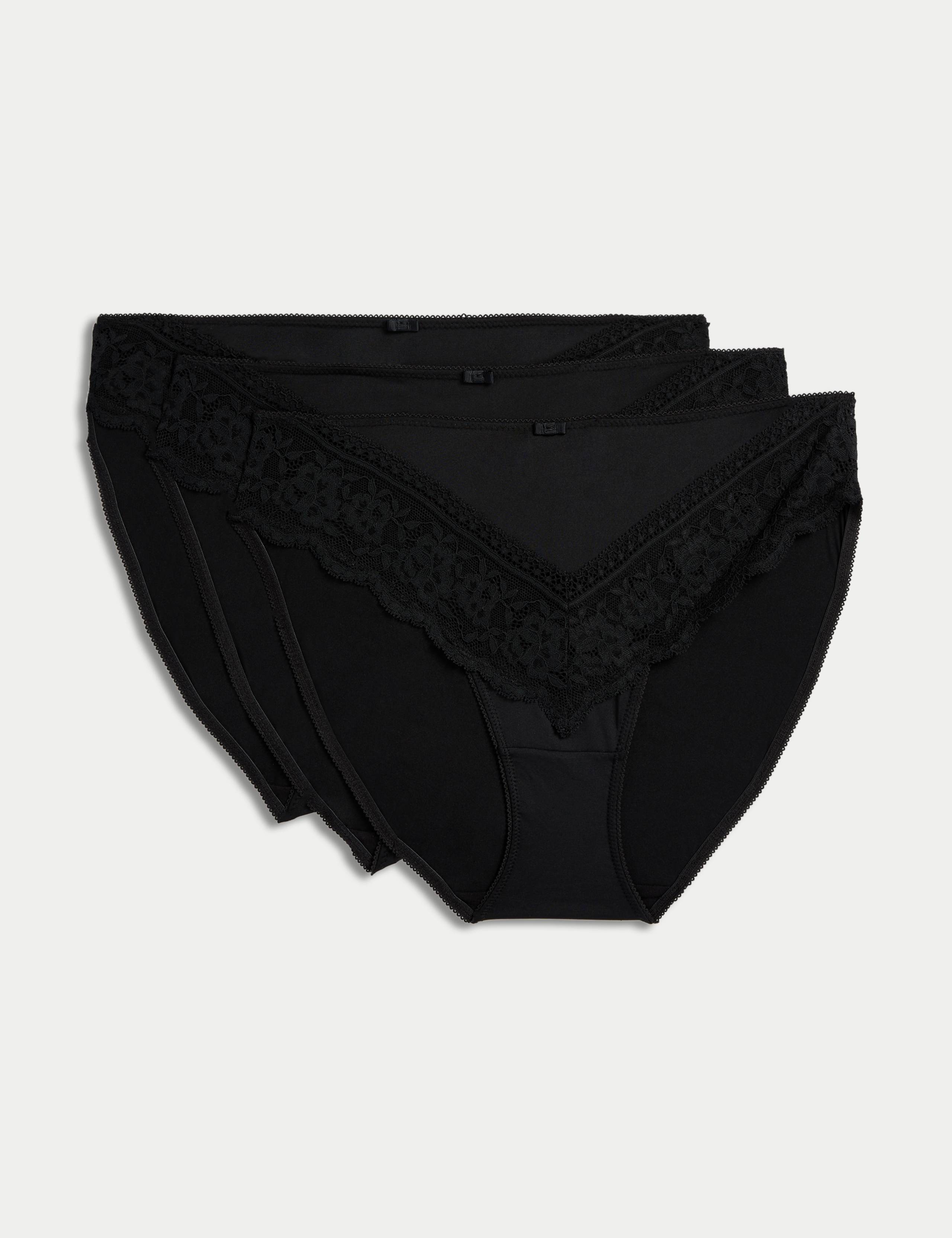 3pk High Leg Knickers