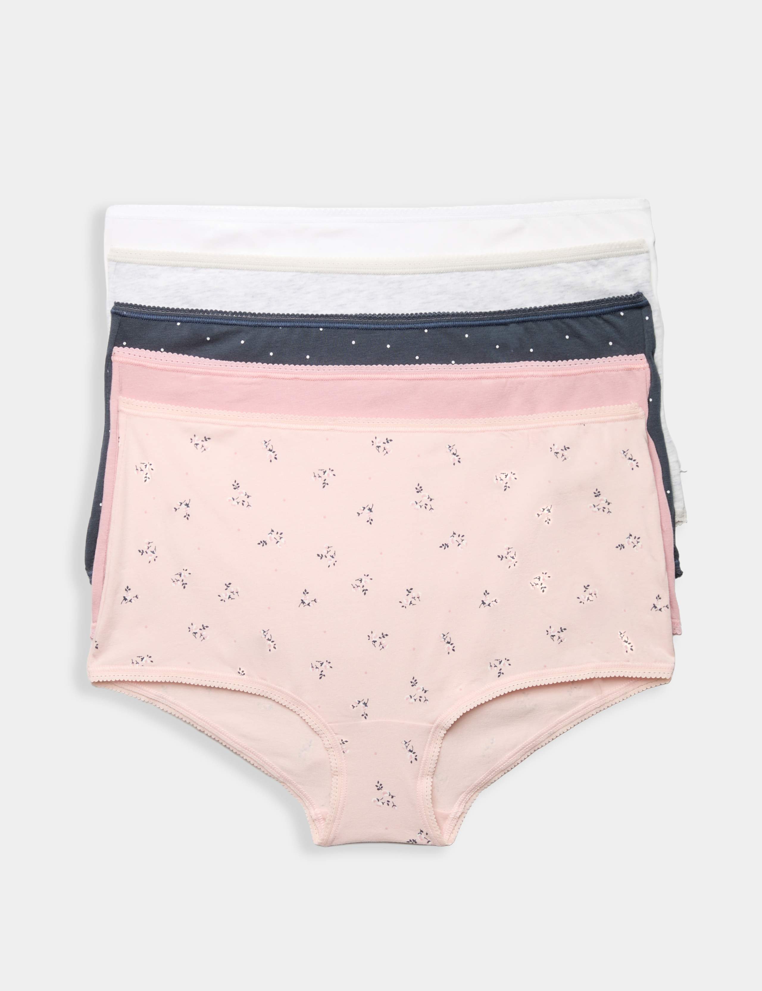 5pk Cotton Lycra® High Rise Shorts