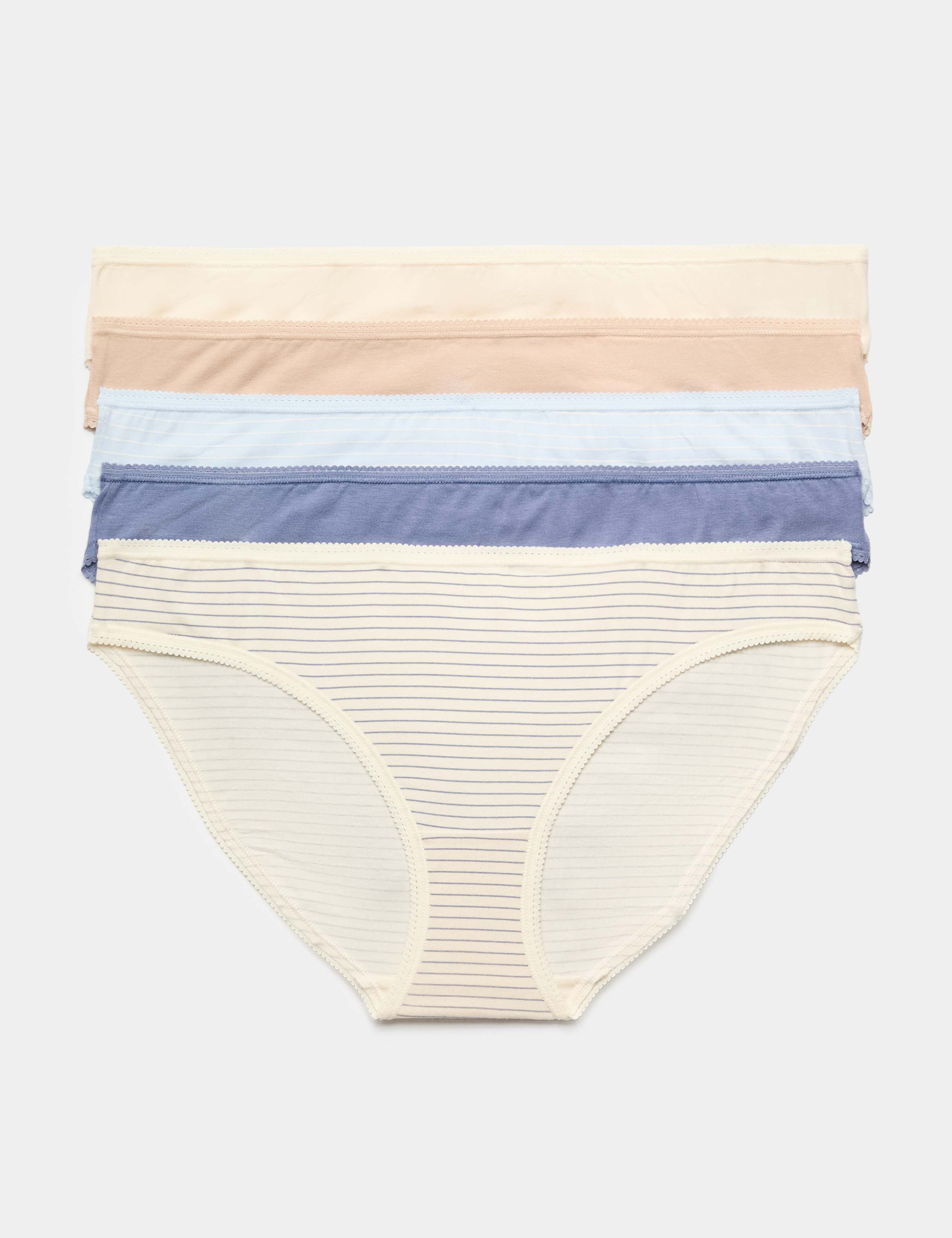 5pk Cotton Lycra® Bikini Knickers