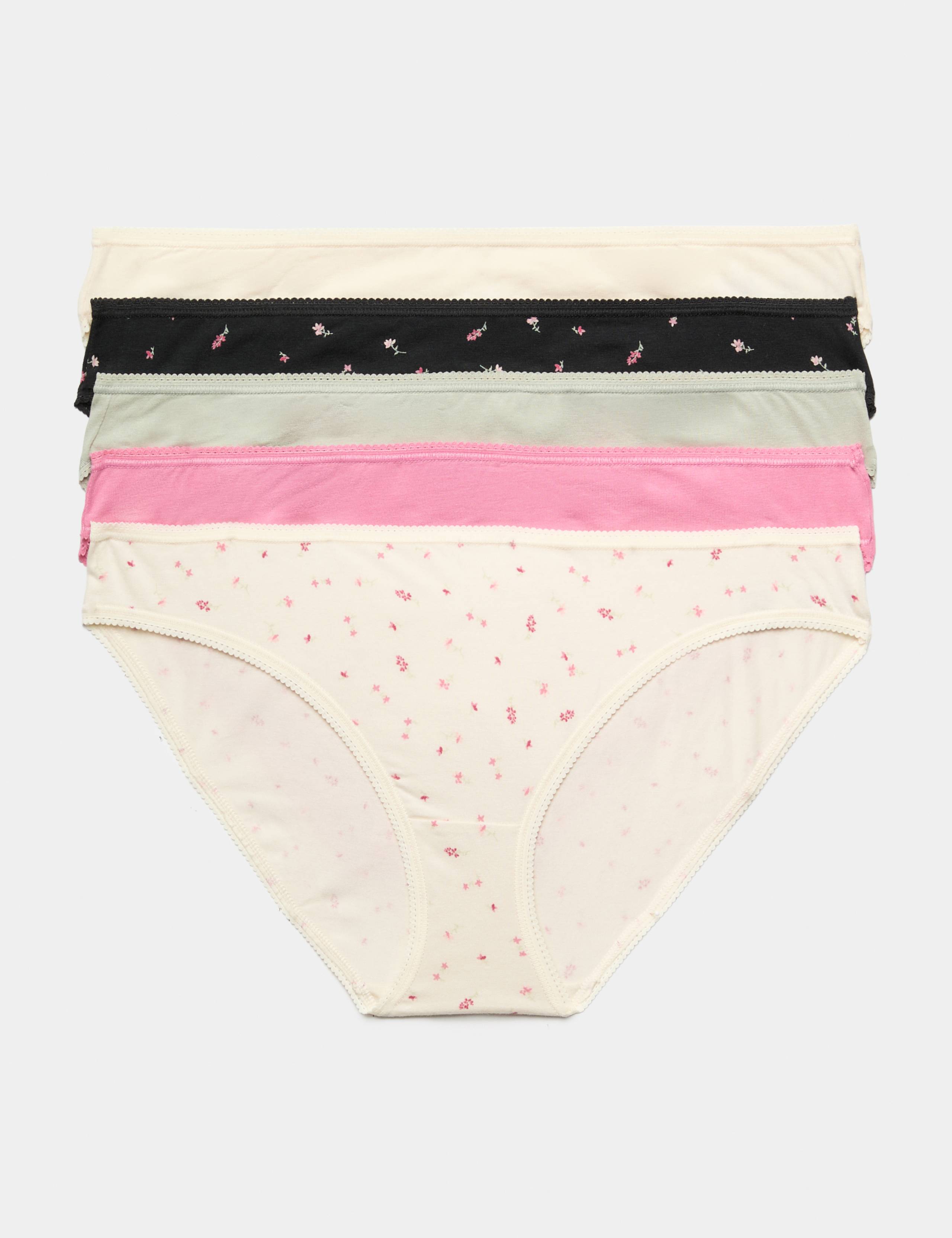 5pk Cotton Lycra® Bikini Knickers
