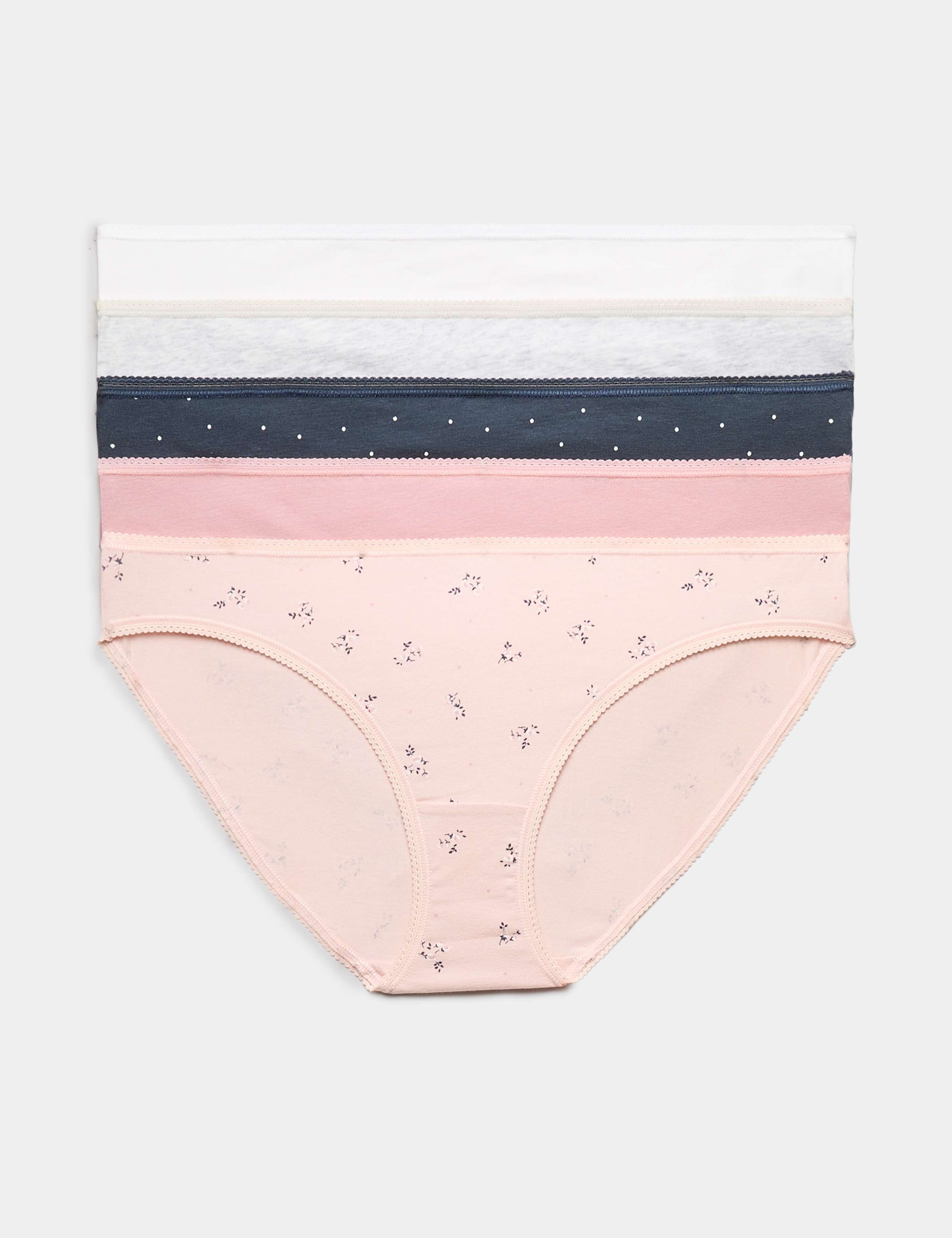 5pk Cotton Lycra® Bikini Knickers