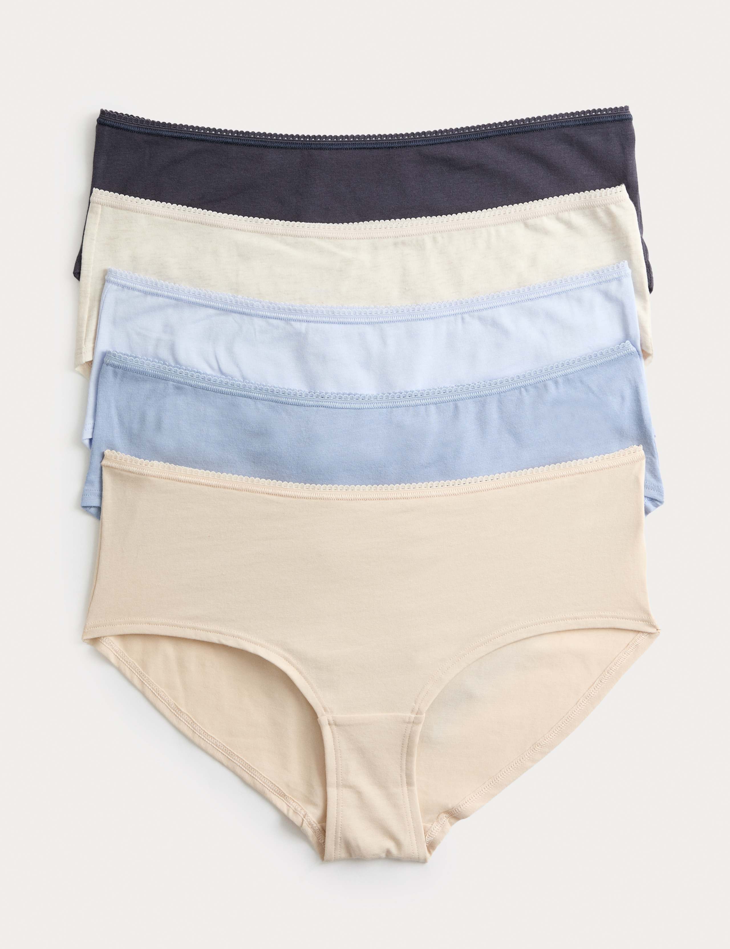 5pk Cotton Rich Lycra® Low Rise Shorts