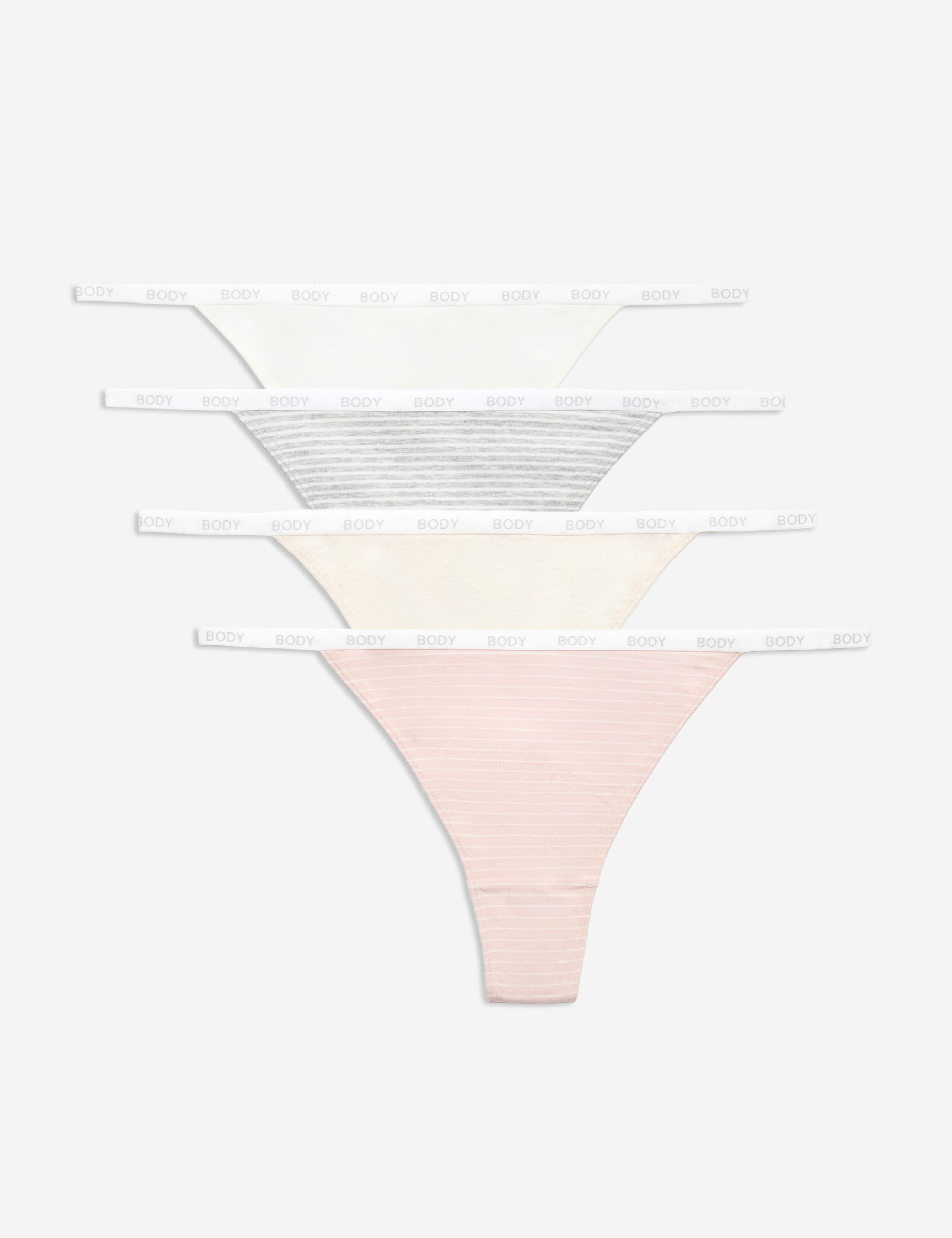 4pk Cotton Rich Tanga Thongs