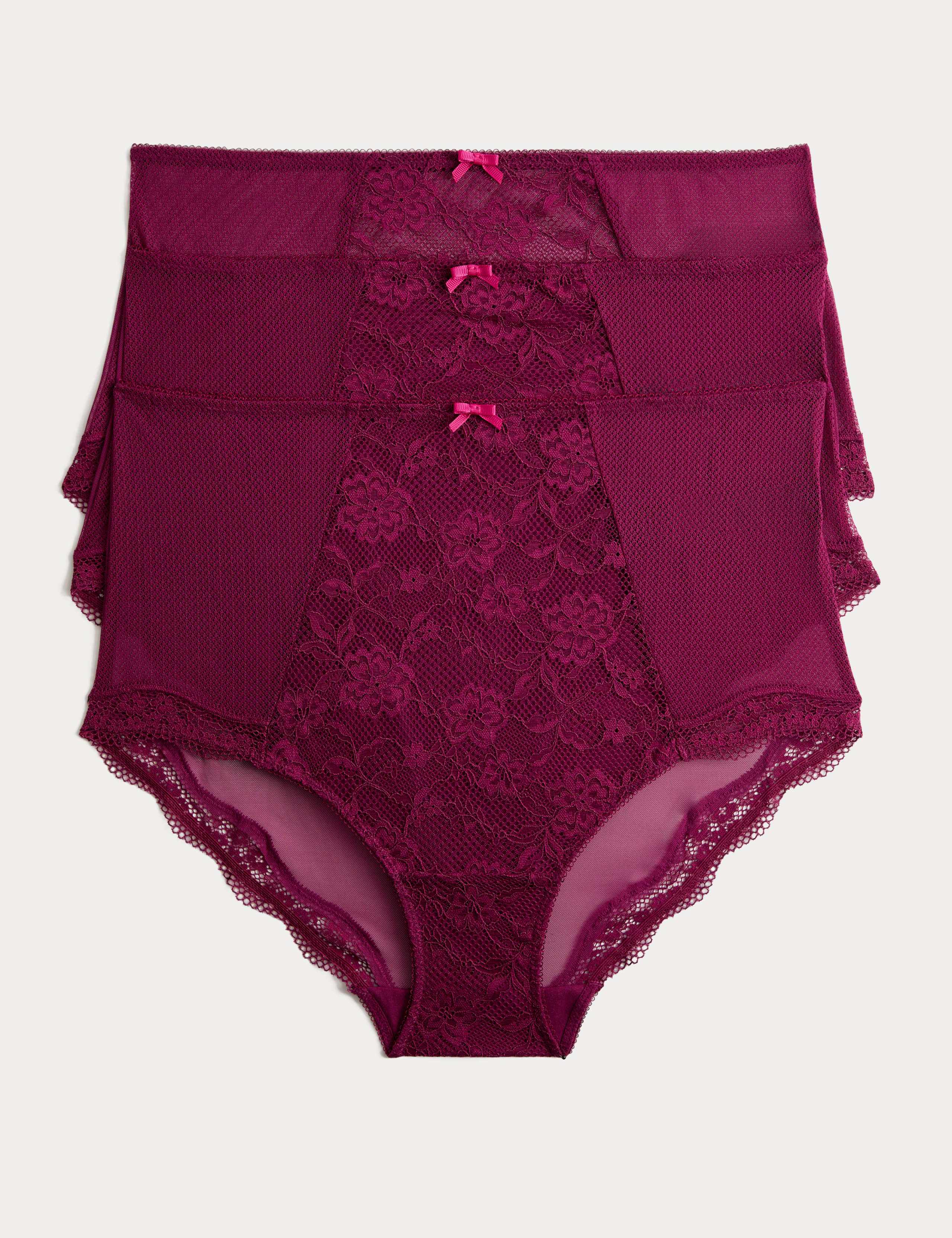 3pk Jasmine Lace Full Briefs