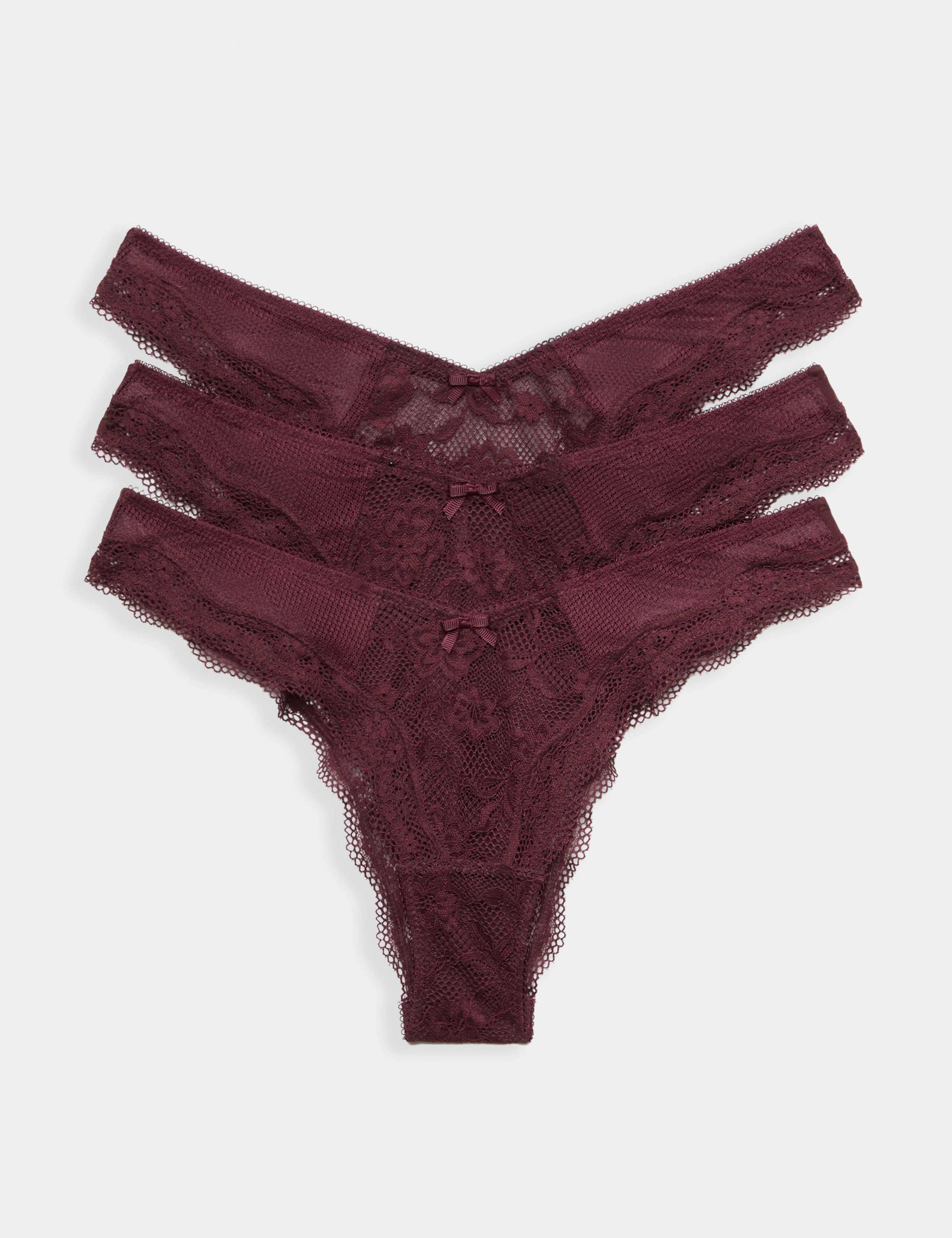 3pk Jasmine Lace Miami Knickers