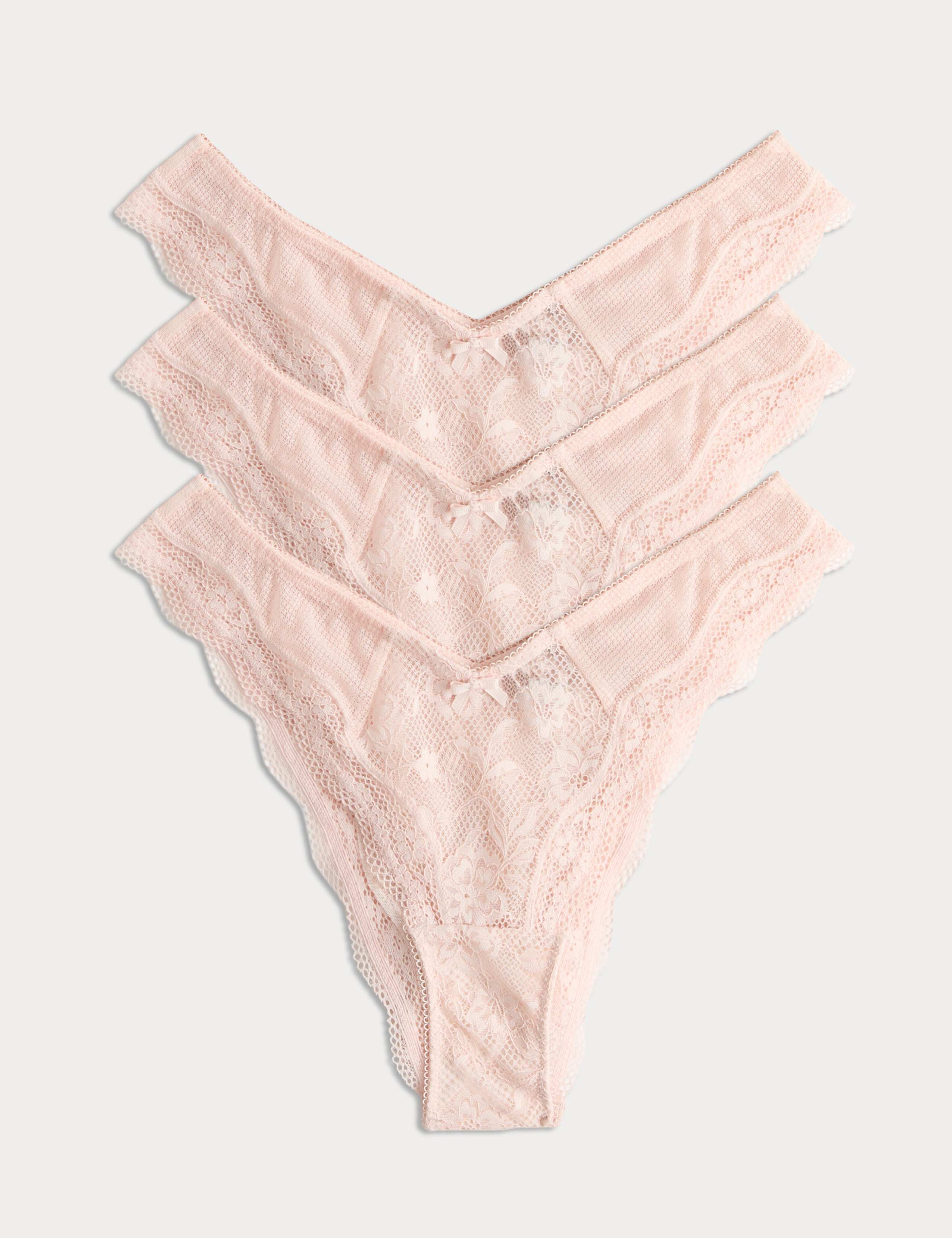 3pk Jasmine Lace Miami Knickers