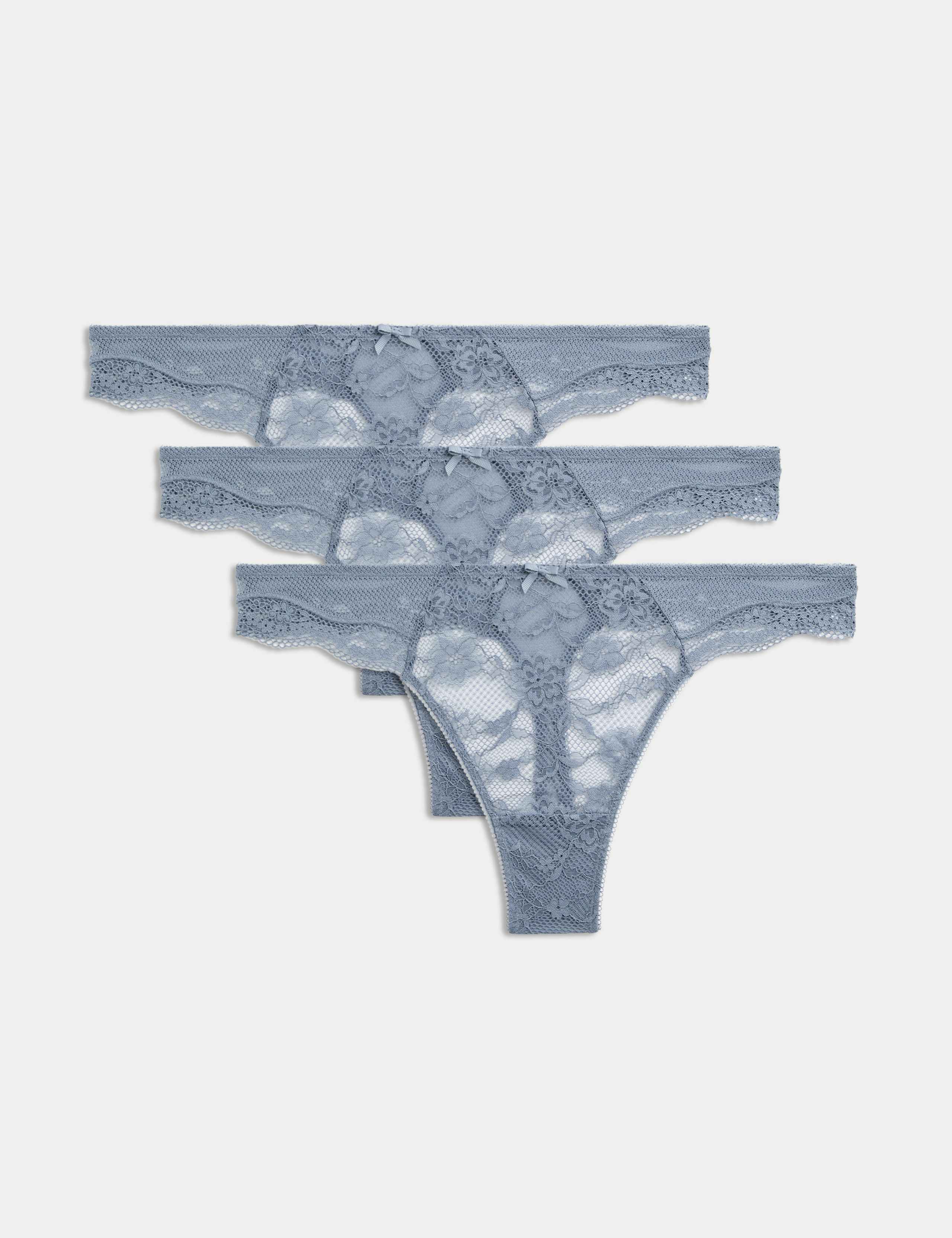 3pk Jasmine Lace Thongs