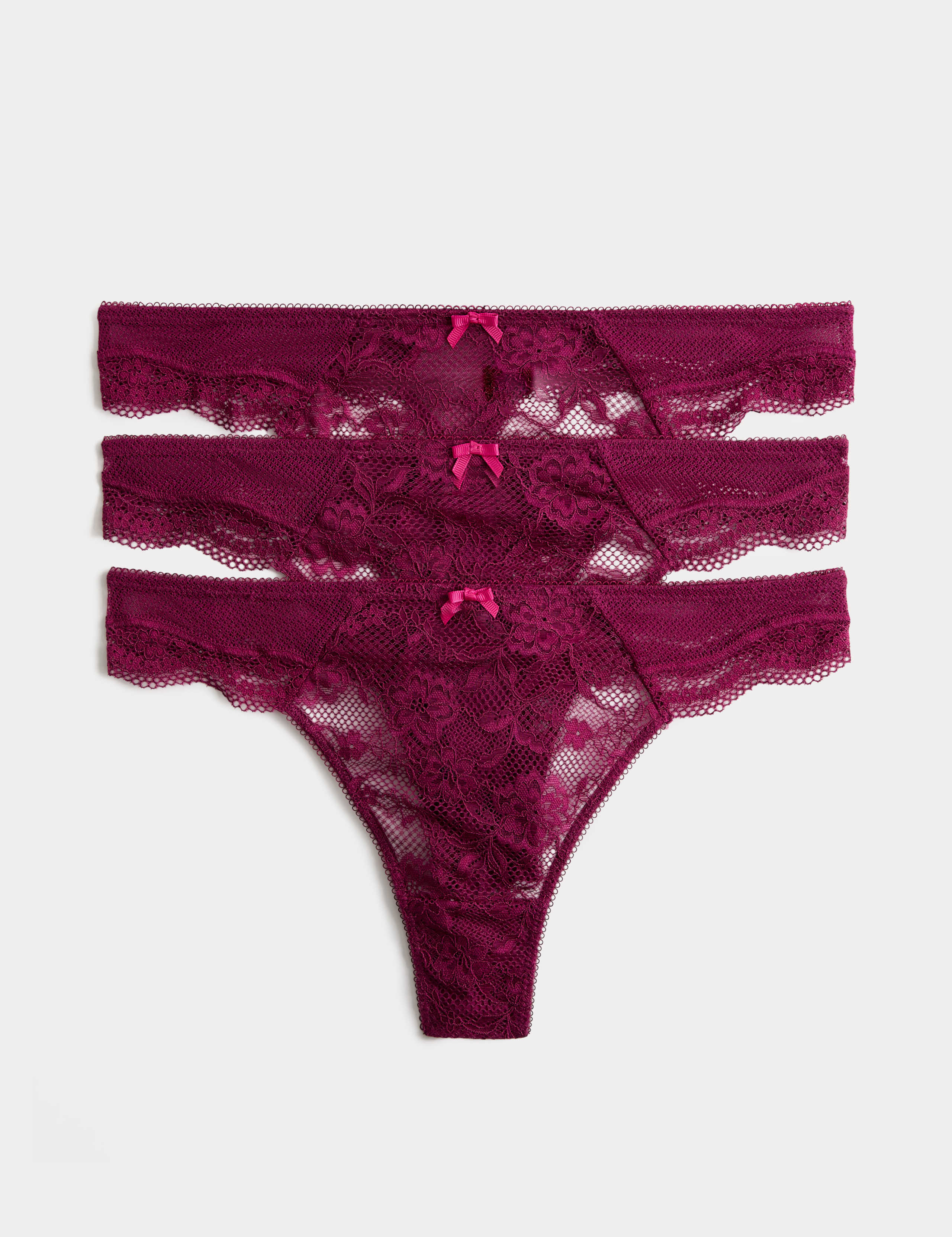 3pk Jasmine Lace Thongs