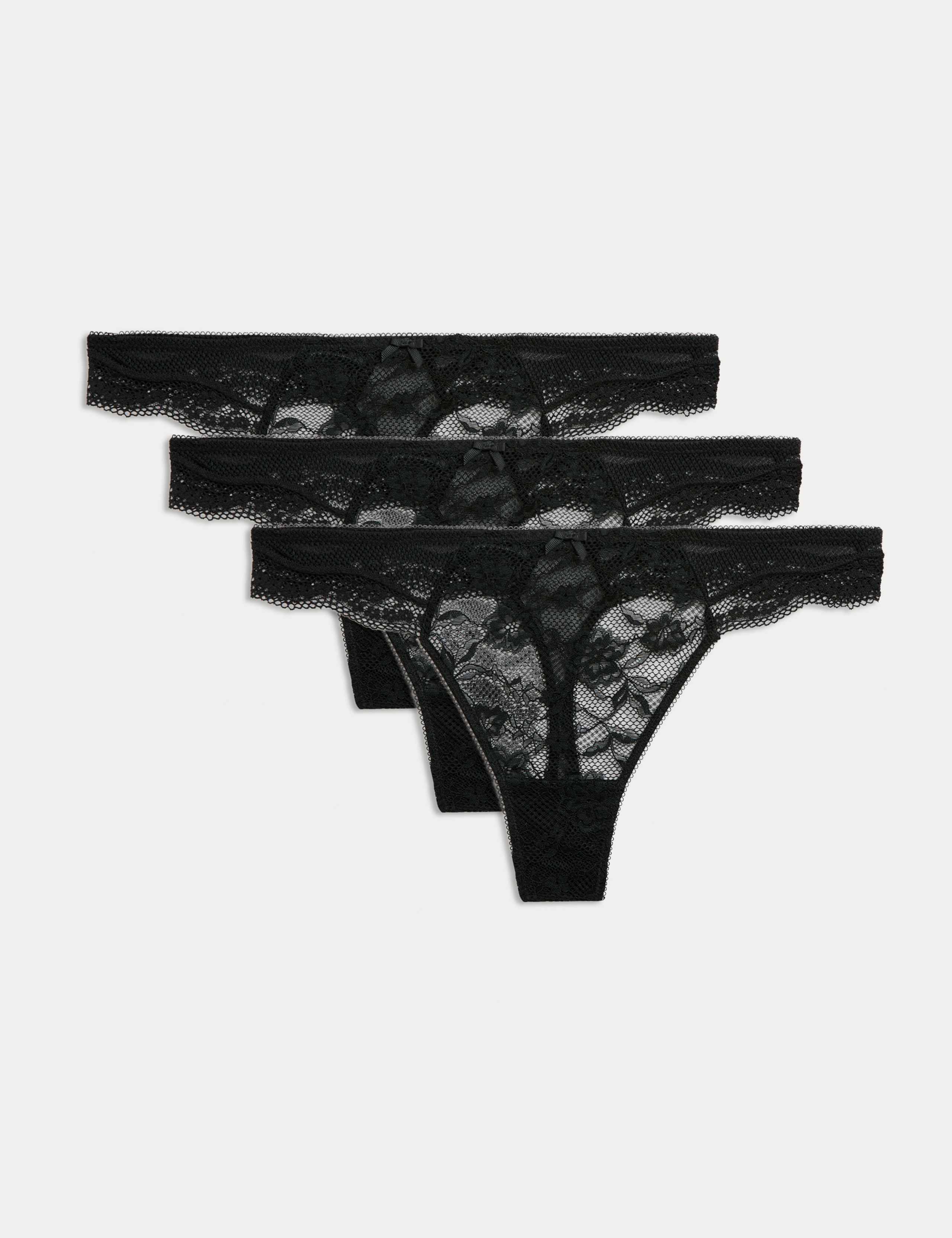 3pk Jasmine Lace Thongs