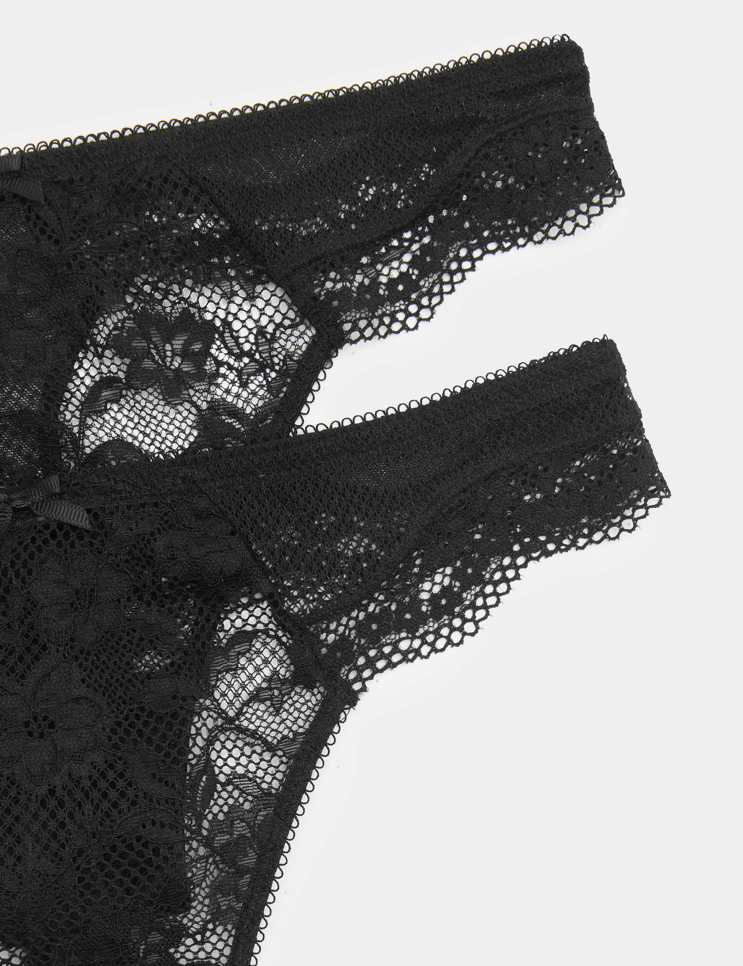 Jasmine Lace Trim Non Wired Bralette Set F+ 5 of 6