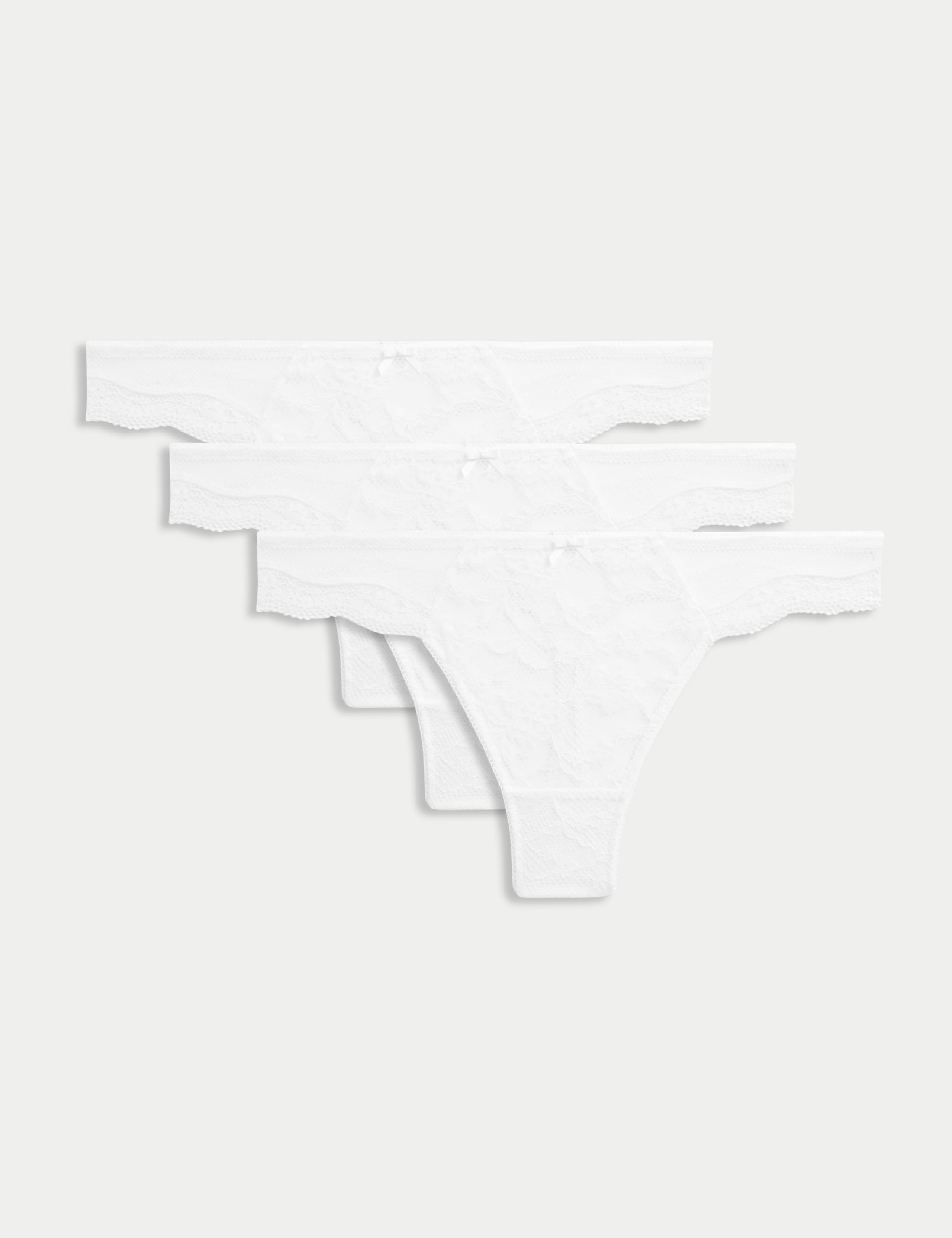 3pk Jasmine Lace Thongs