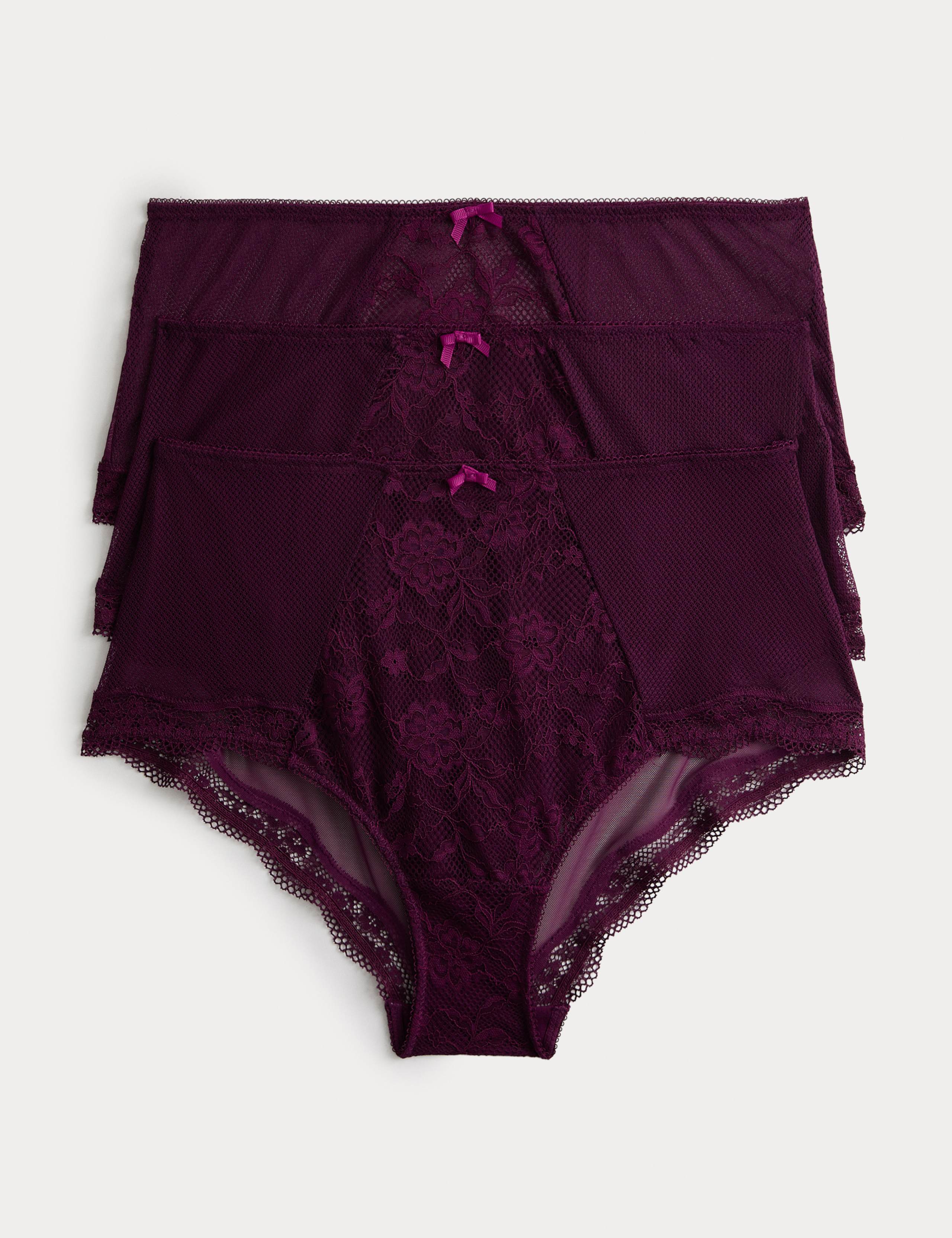 3pk Jasmine Lace High Rise Shorts