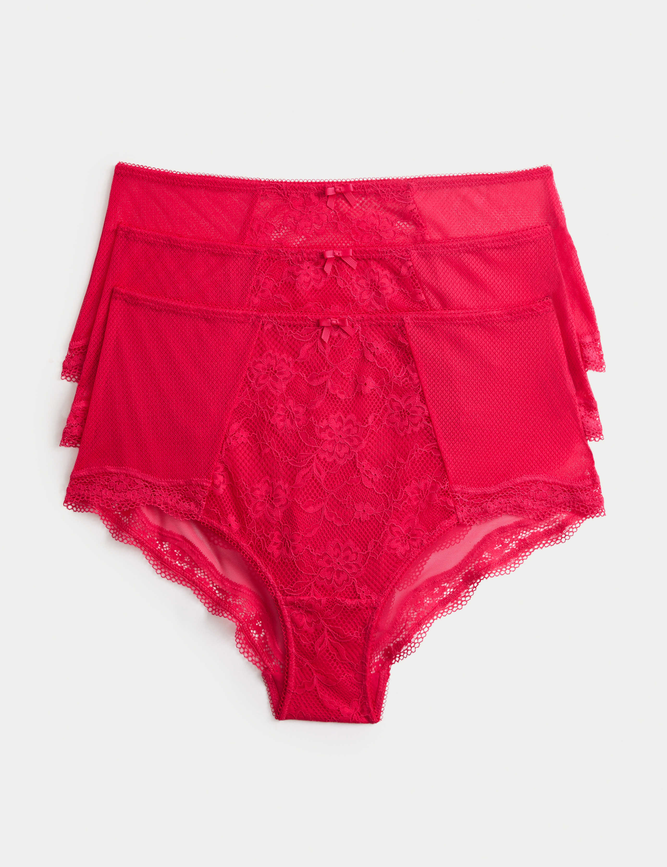 3pk Jasmine Lace High Rise Shorts