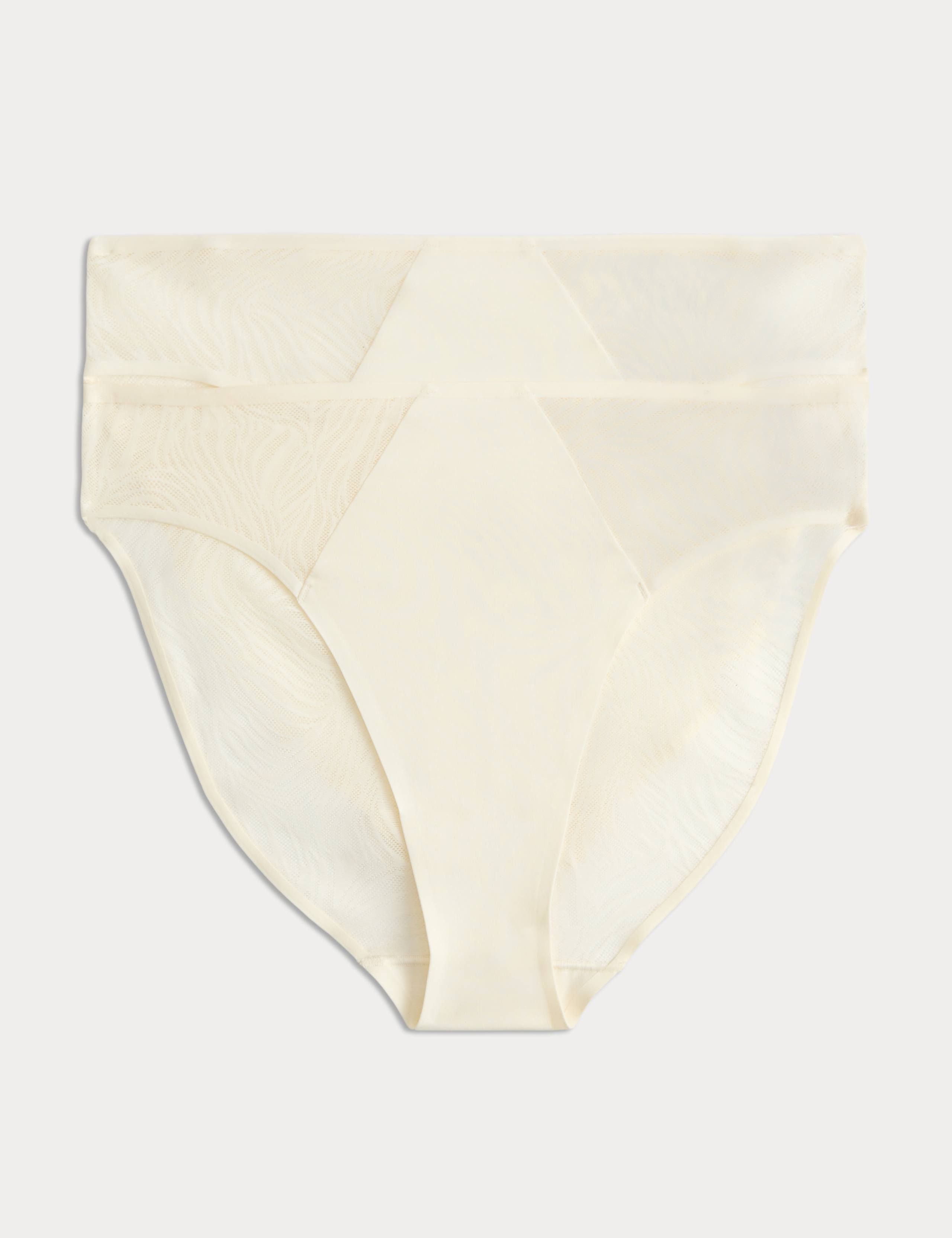 2 Pack Body Lace High Leg Knickers