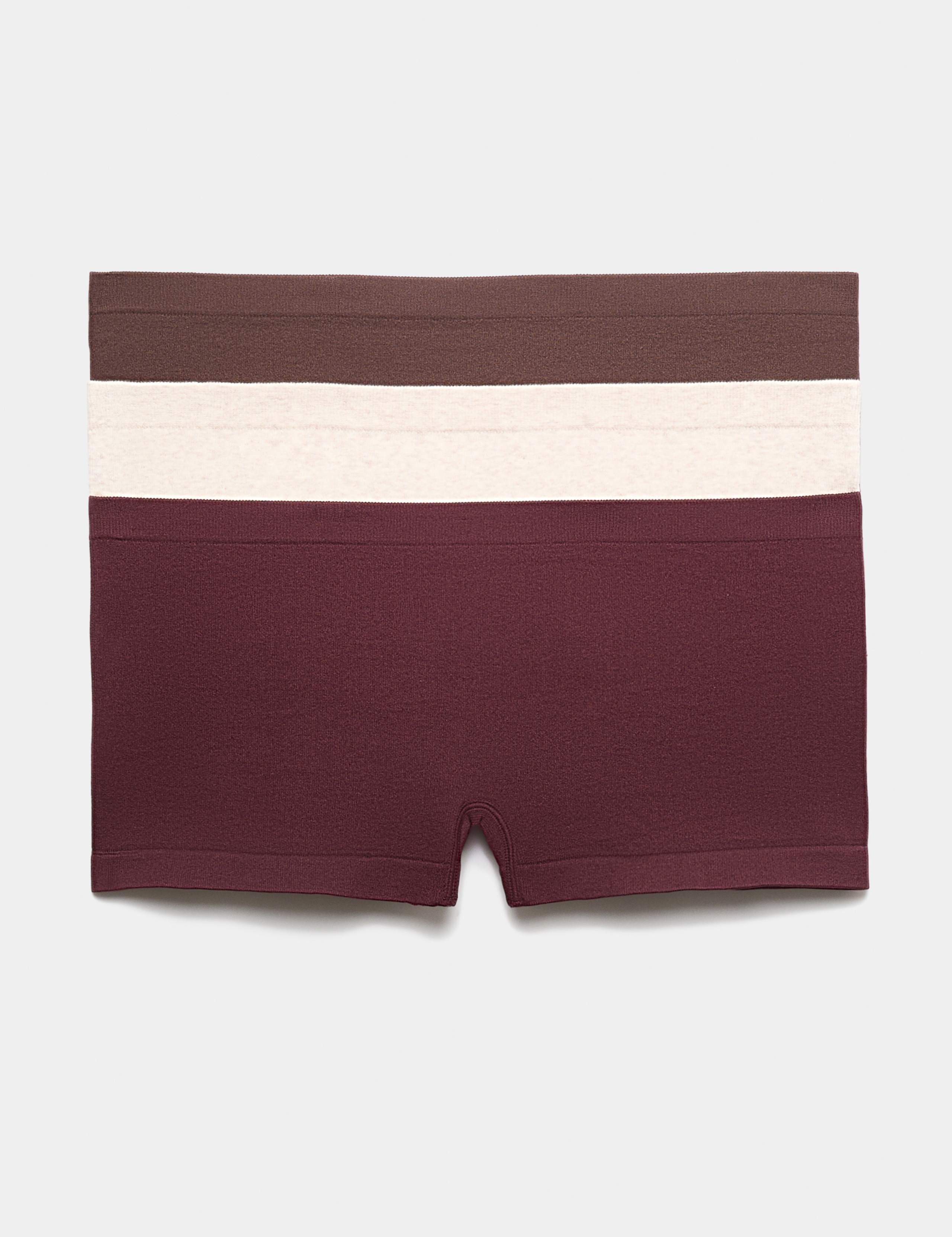 3 Pack Comfort Rib Seamless Boxer Shorts