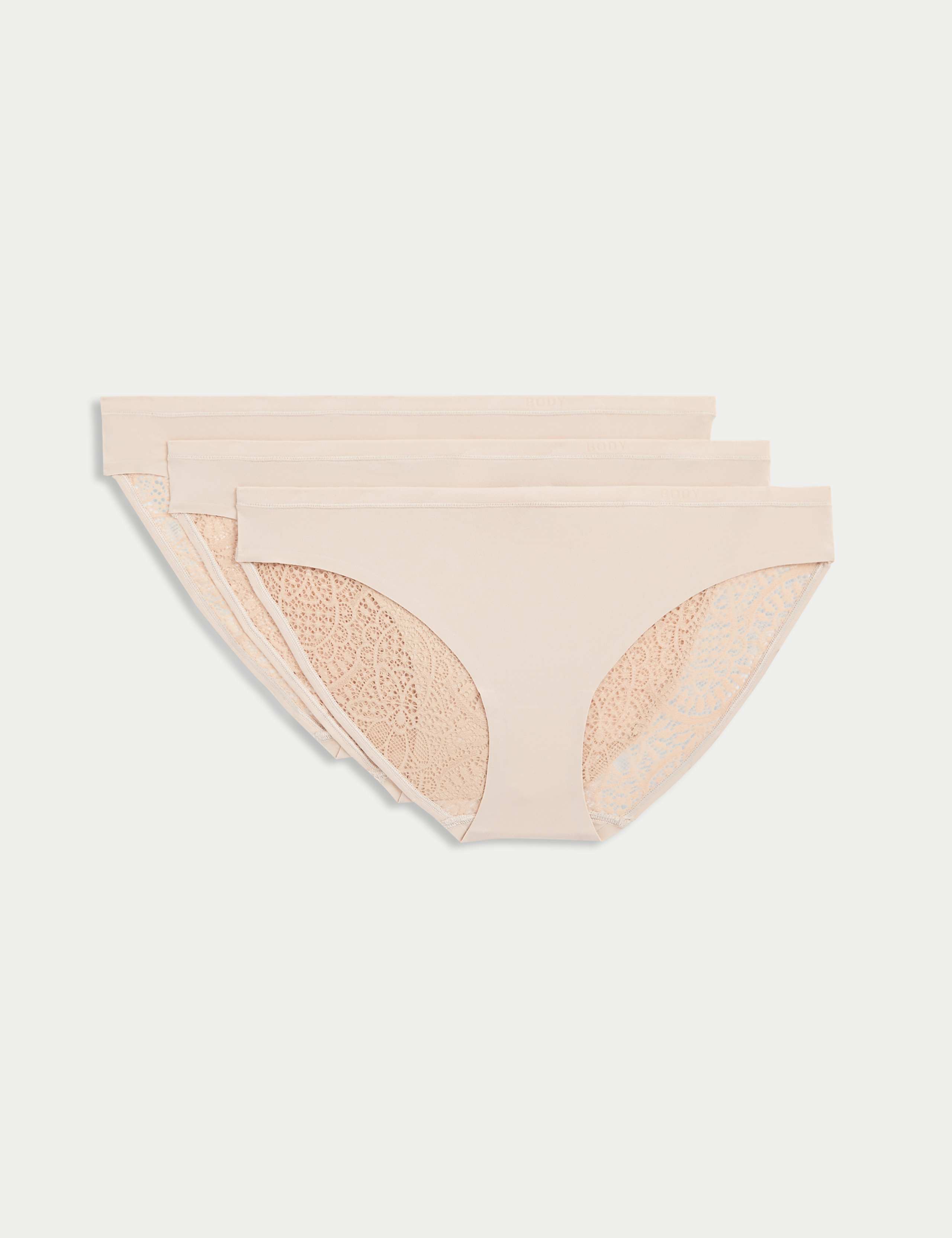 3pk Body Soft™ Lace Bikini Knickers