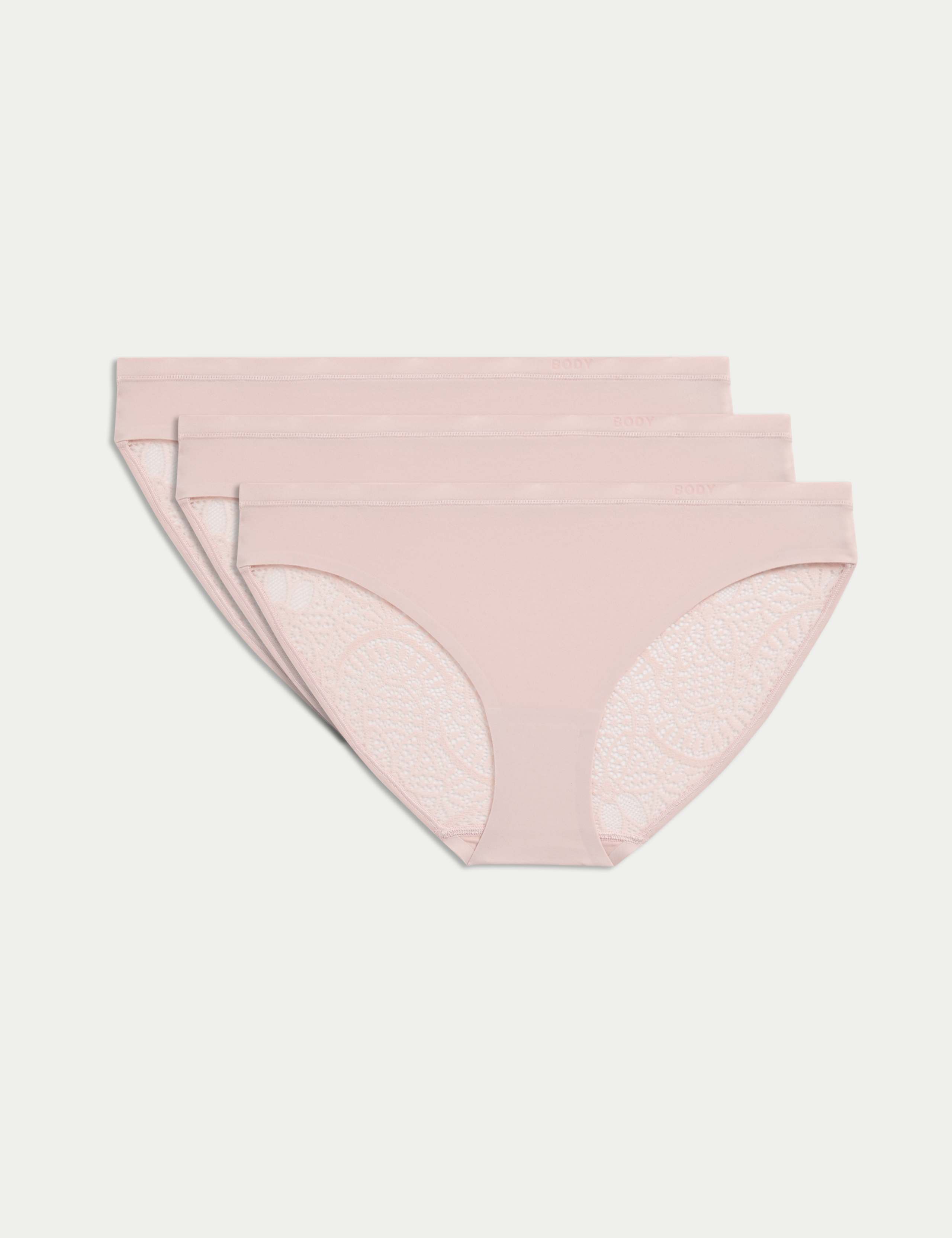 3pk Body Soft™ Lace Bikini Knickers