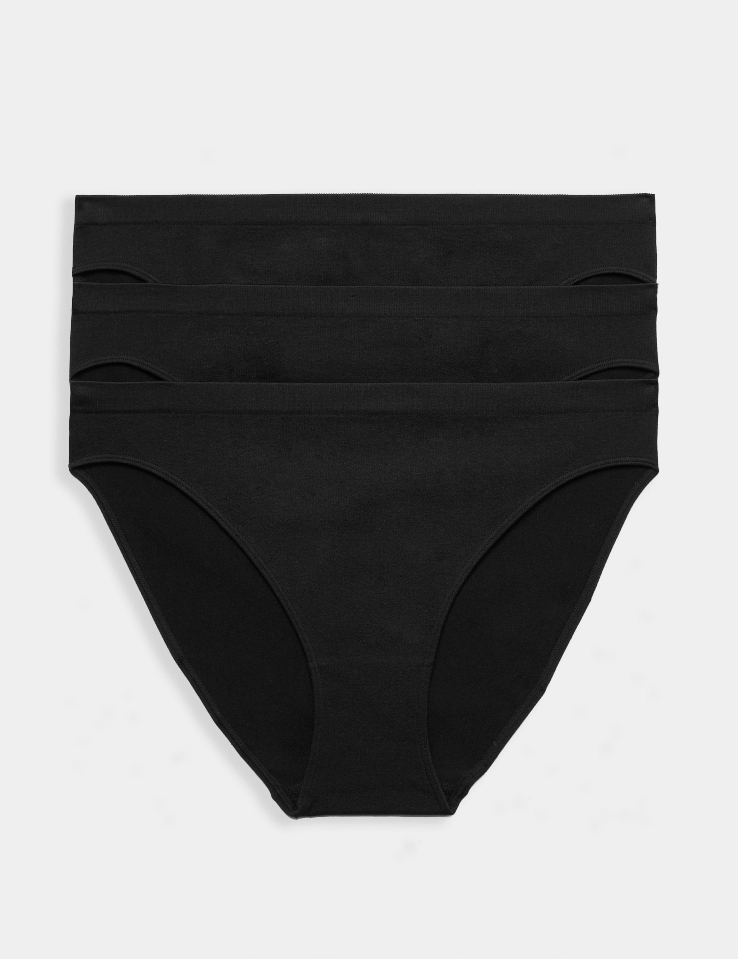 3 Pack Seamless High Leg Knickers