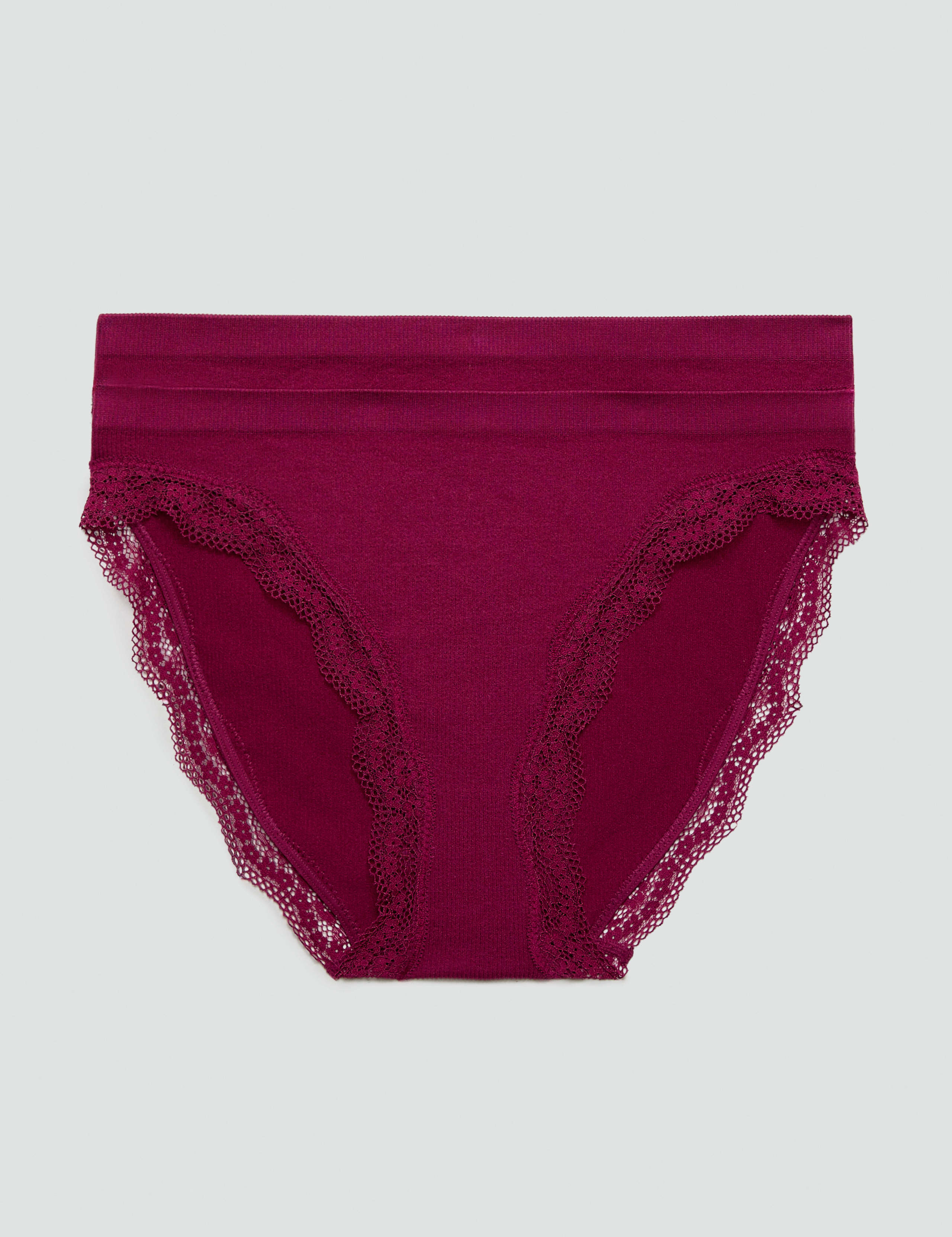 2 Pack Jasmine Lace High Leg Knickers