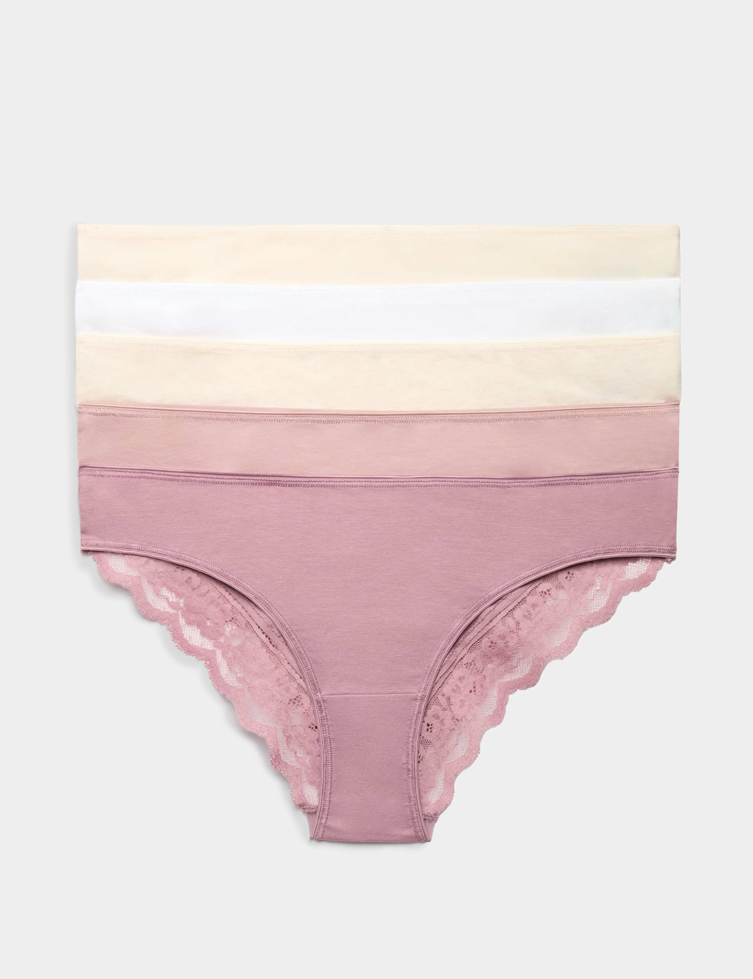 5pk Cotton Rich Printed Brazilian Knickers
