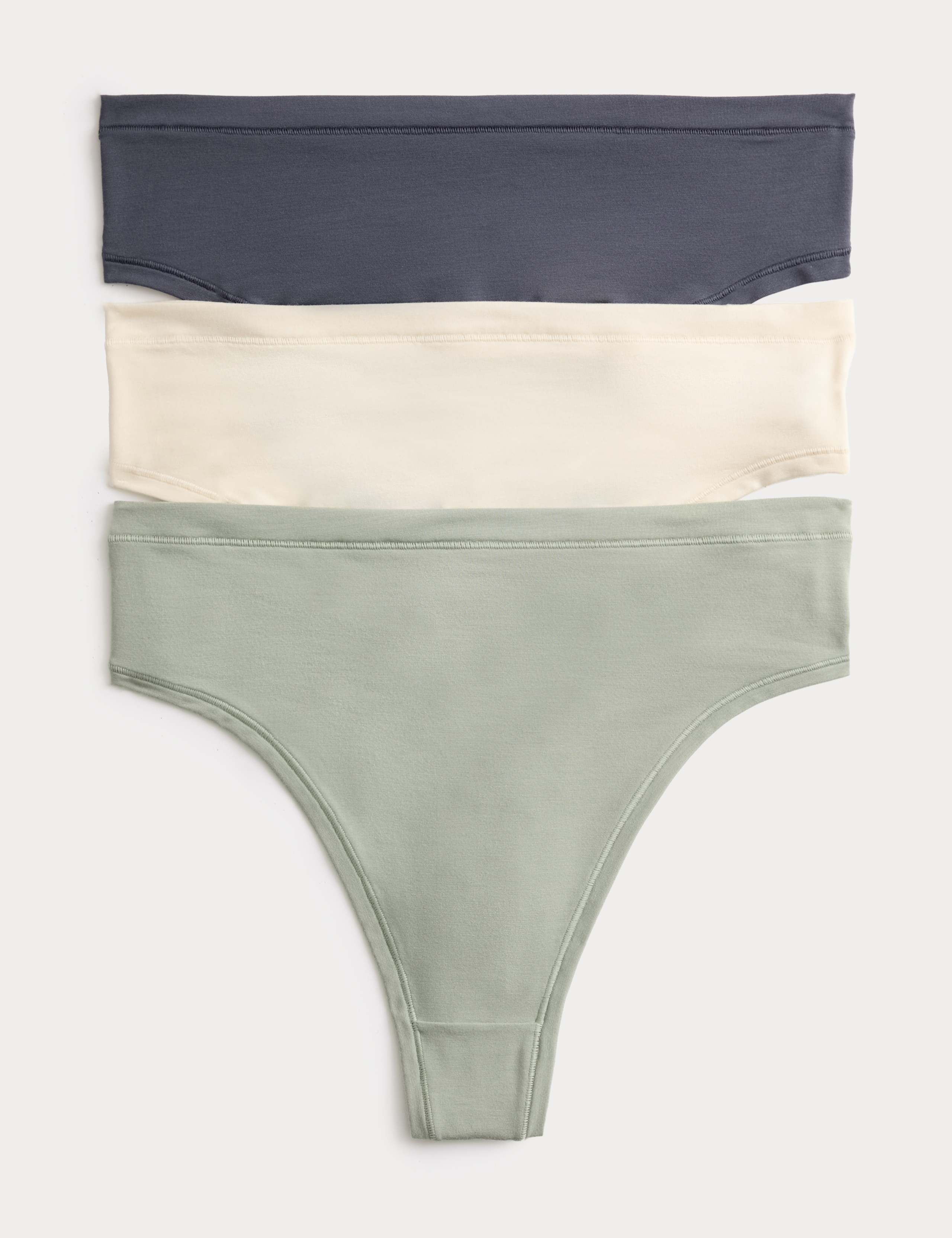 3pk Flexifit™ Modal High Waisted Thongs