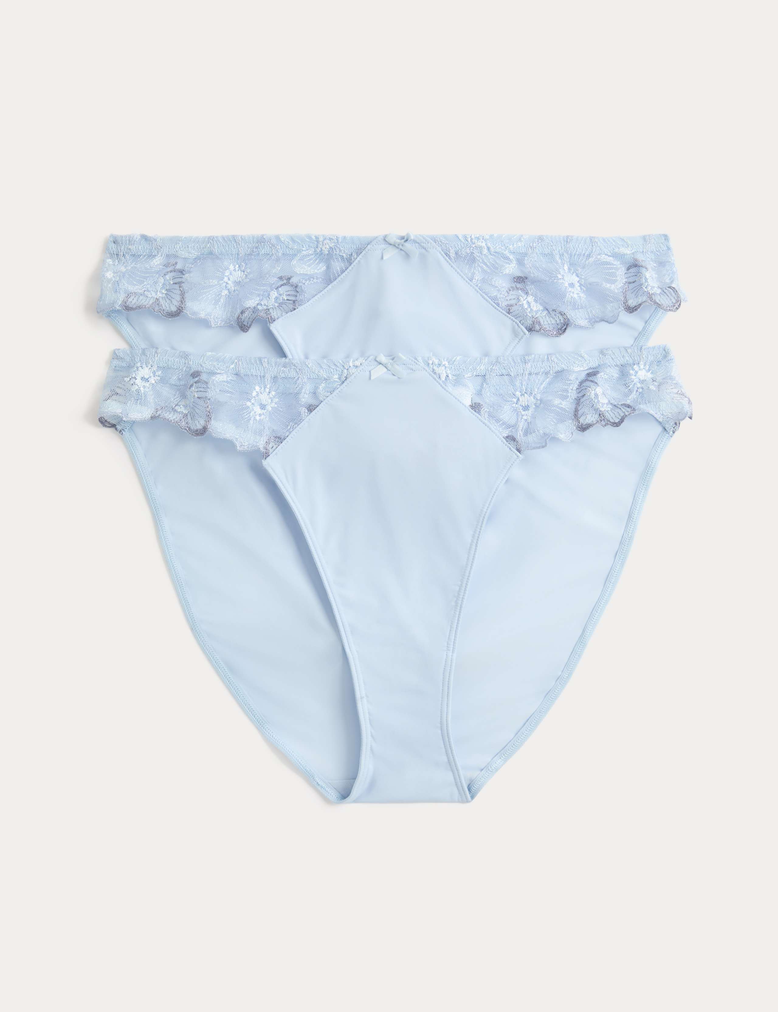 2 Pack Embrace High Leg Knickers