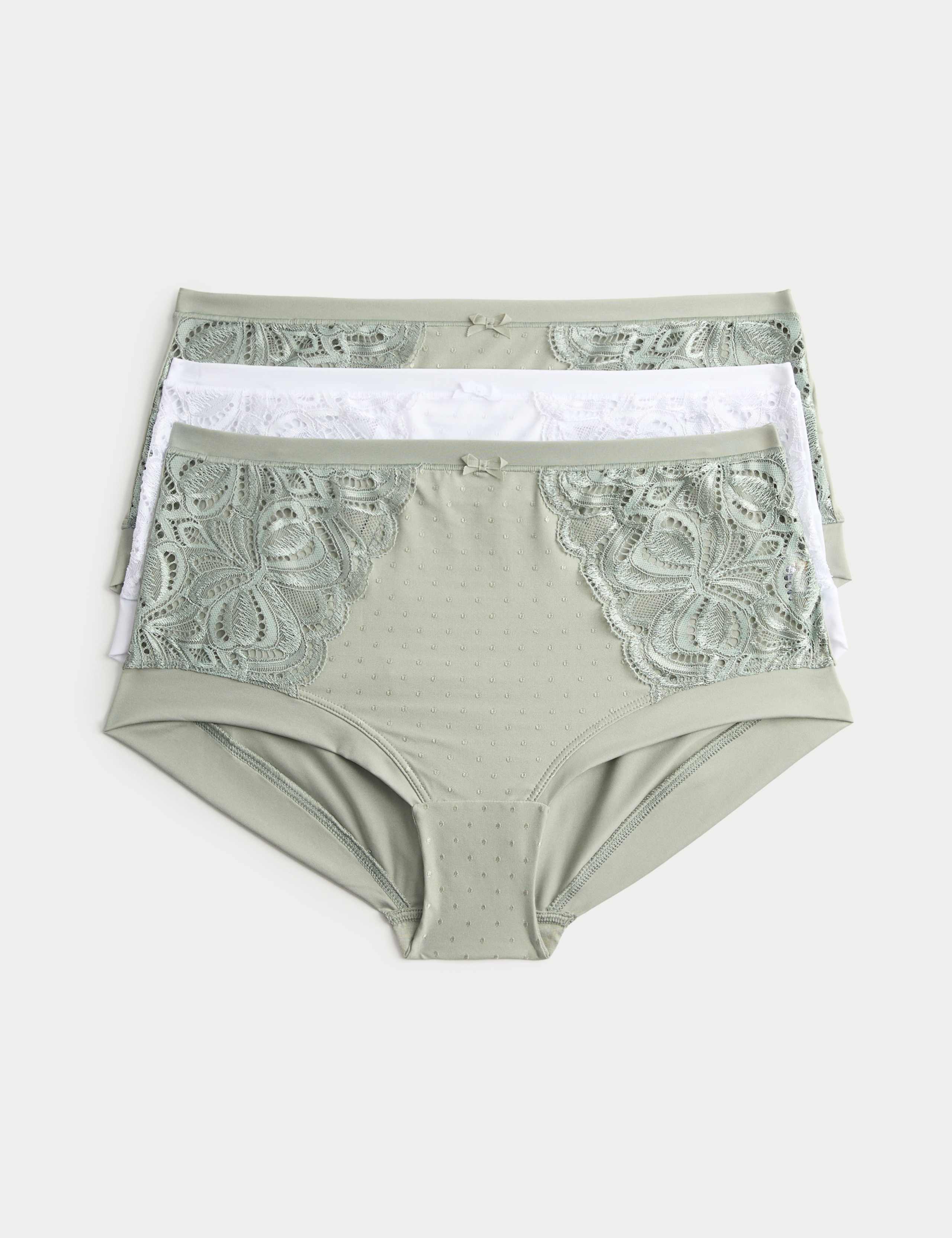 3pk Amelia Lace High Rise Shorts