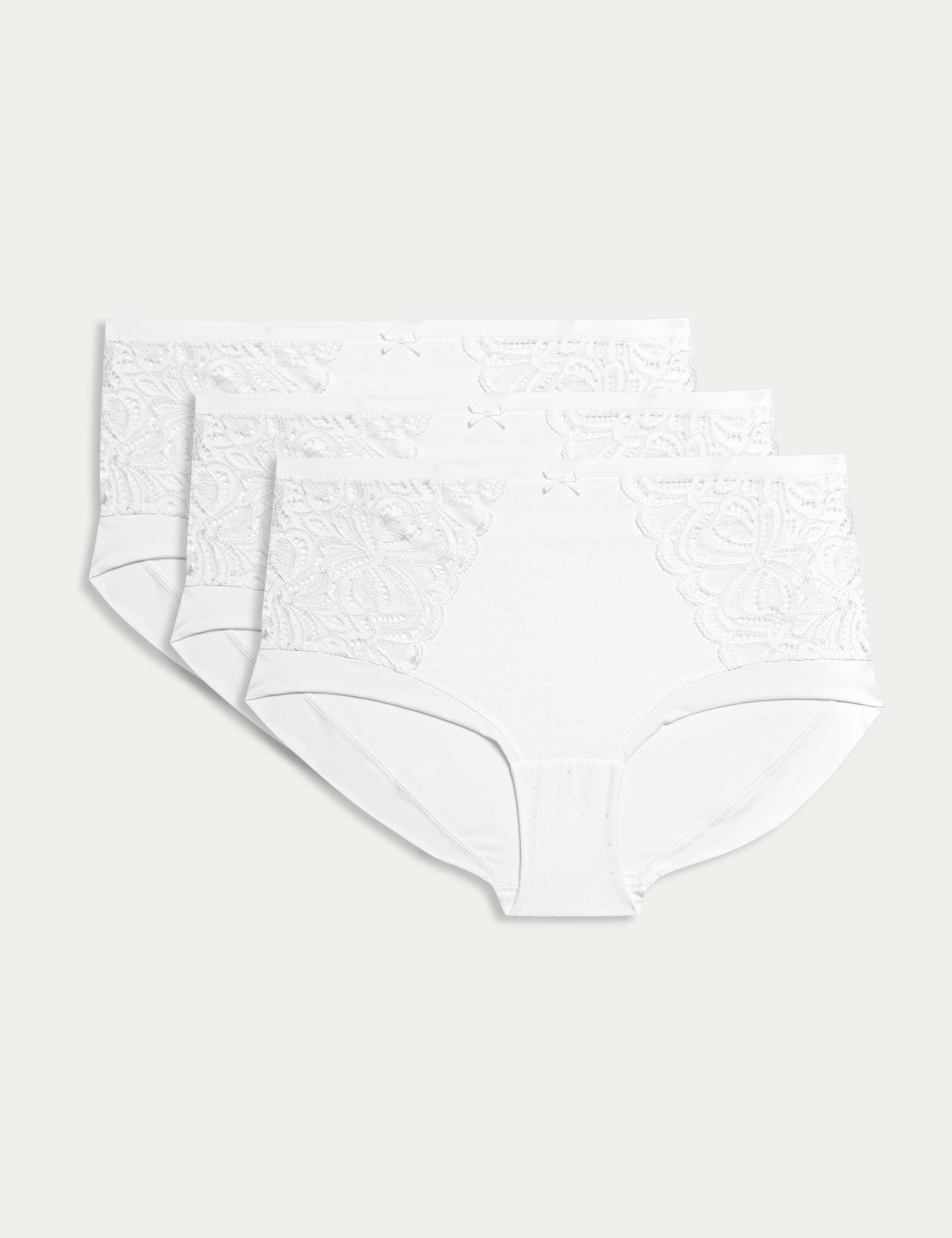3pk Amelia Lace High Rise Shorts
