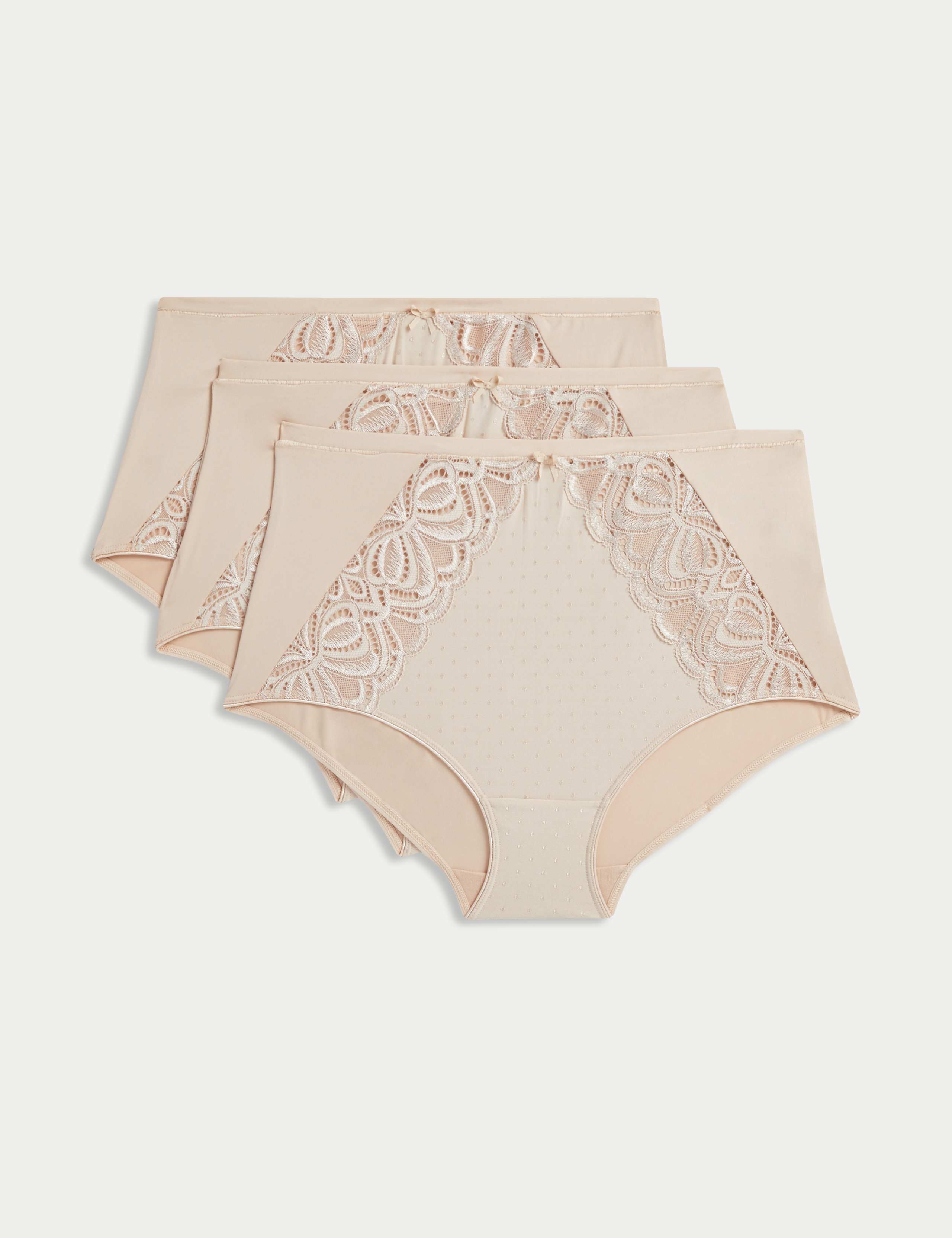 3pk Amelia Lace Full Briefs
